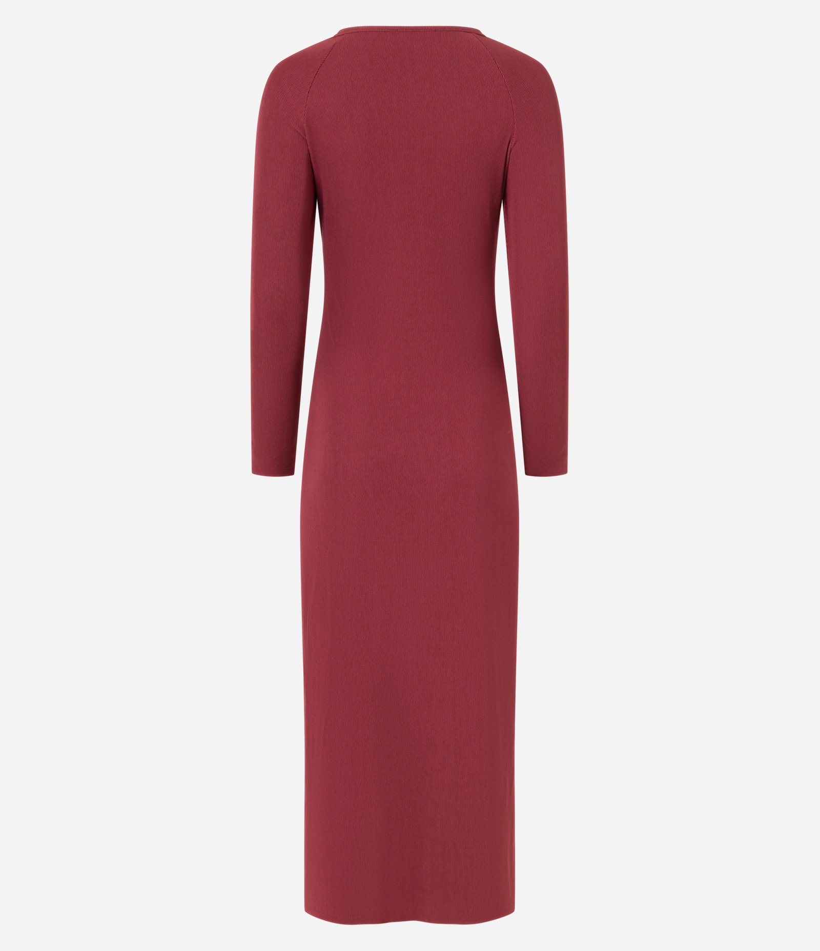 Vestido Longo em Ribana com Aviamento no Busto e Franzido Frontal Vermelho 7