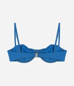 Biquíni Top Meia Taça em Microfibra Canelada