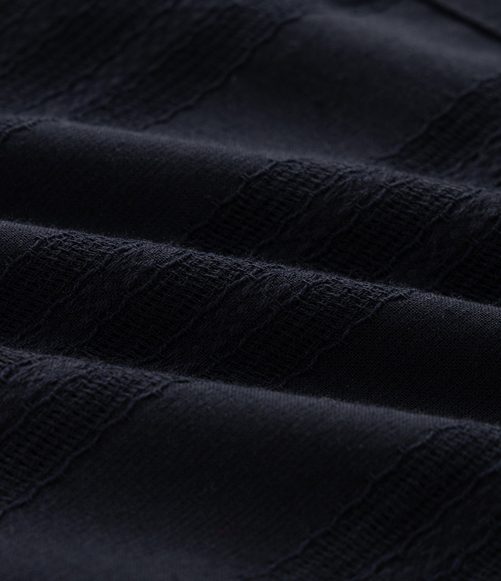 Camisa Comfort Manga Curta em Algodão Texturizada com Listras Azul 3