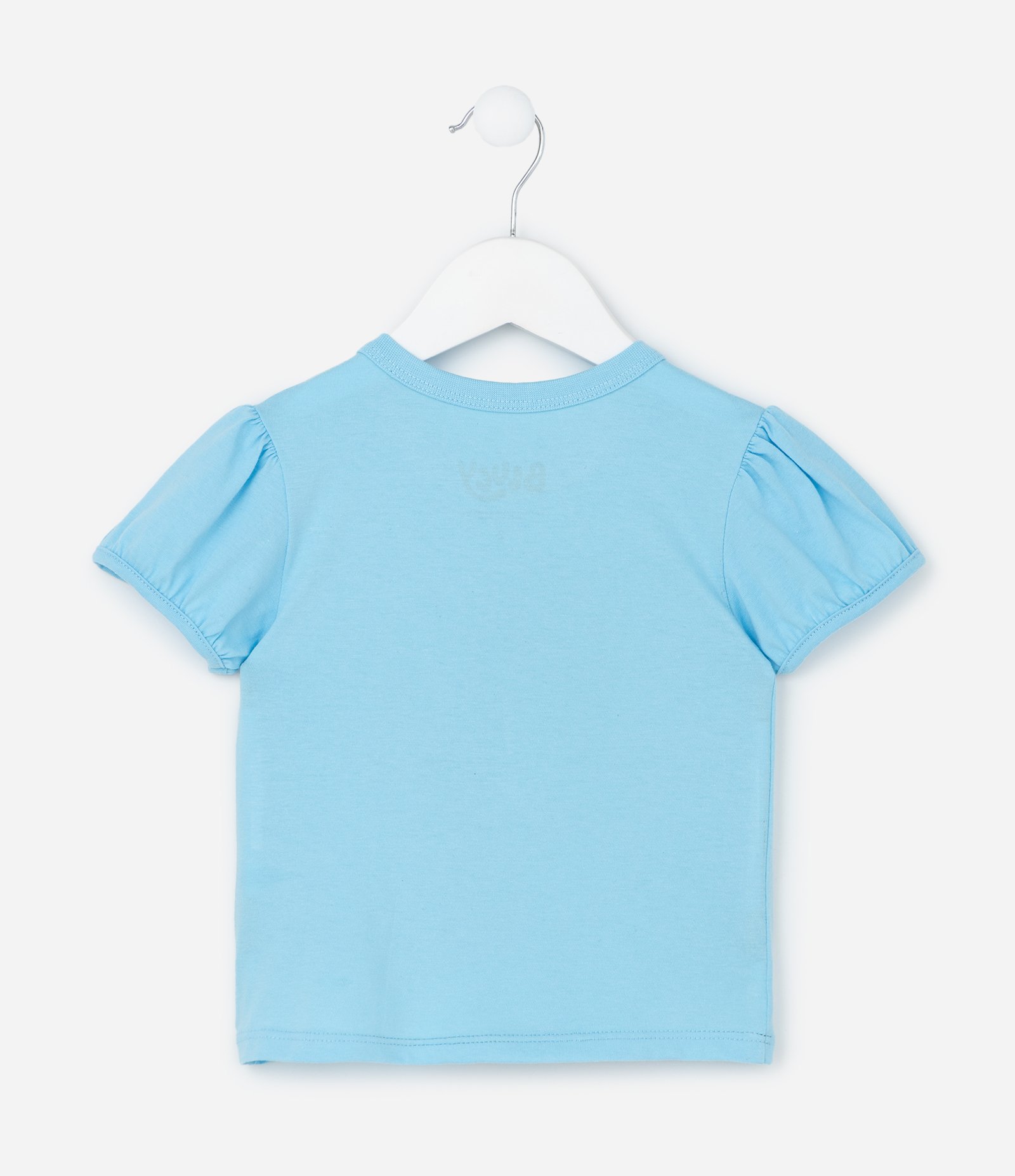 Camiseta Infantil com Estampa Bluey com Brilhos - Tam 5 a 14 Anos Azul 3