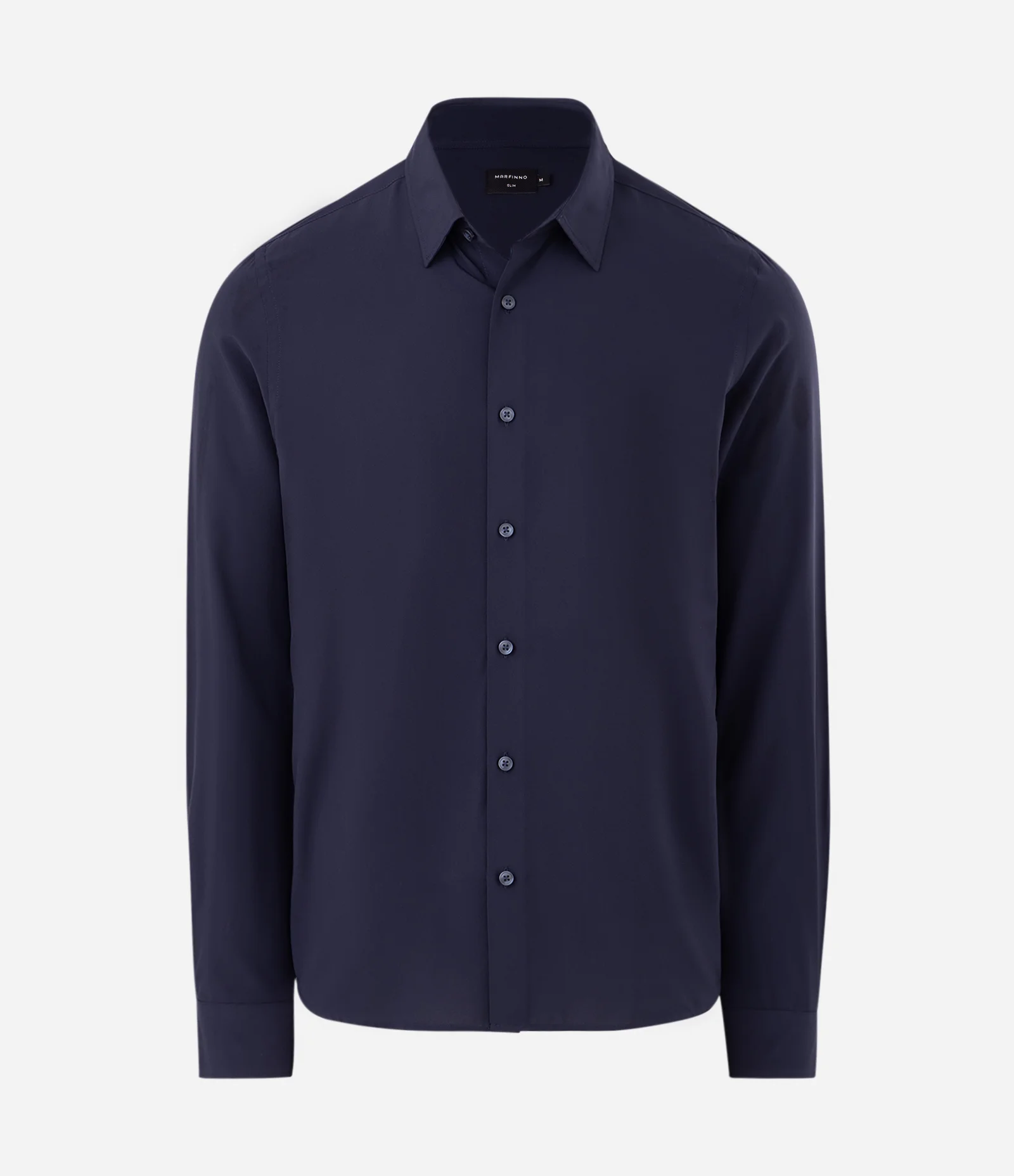 Camisa Ultraleve com Gola Clássica Azul 1