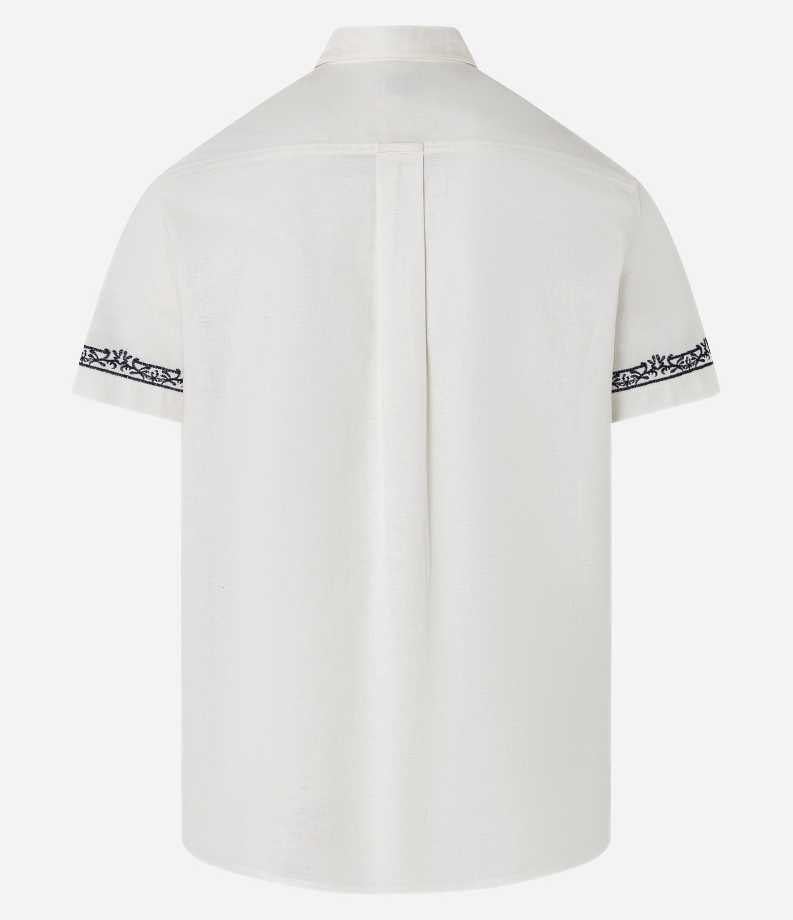 Camisa Comfort em Algodão com Bordado Floral Branco 8