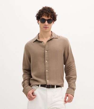 Camisa Comfort em Algodão Padronagem Mescla Texturizada é ruim? Camisa Comfort em Algodão Padronagem Mescla Texturizada é boa?