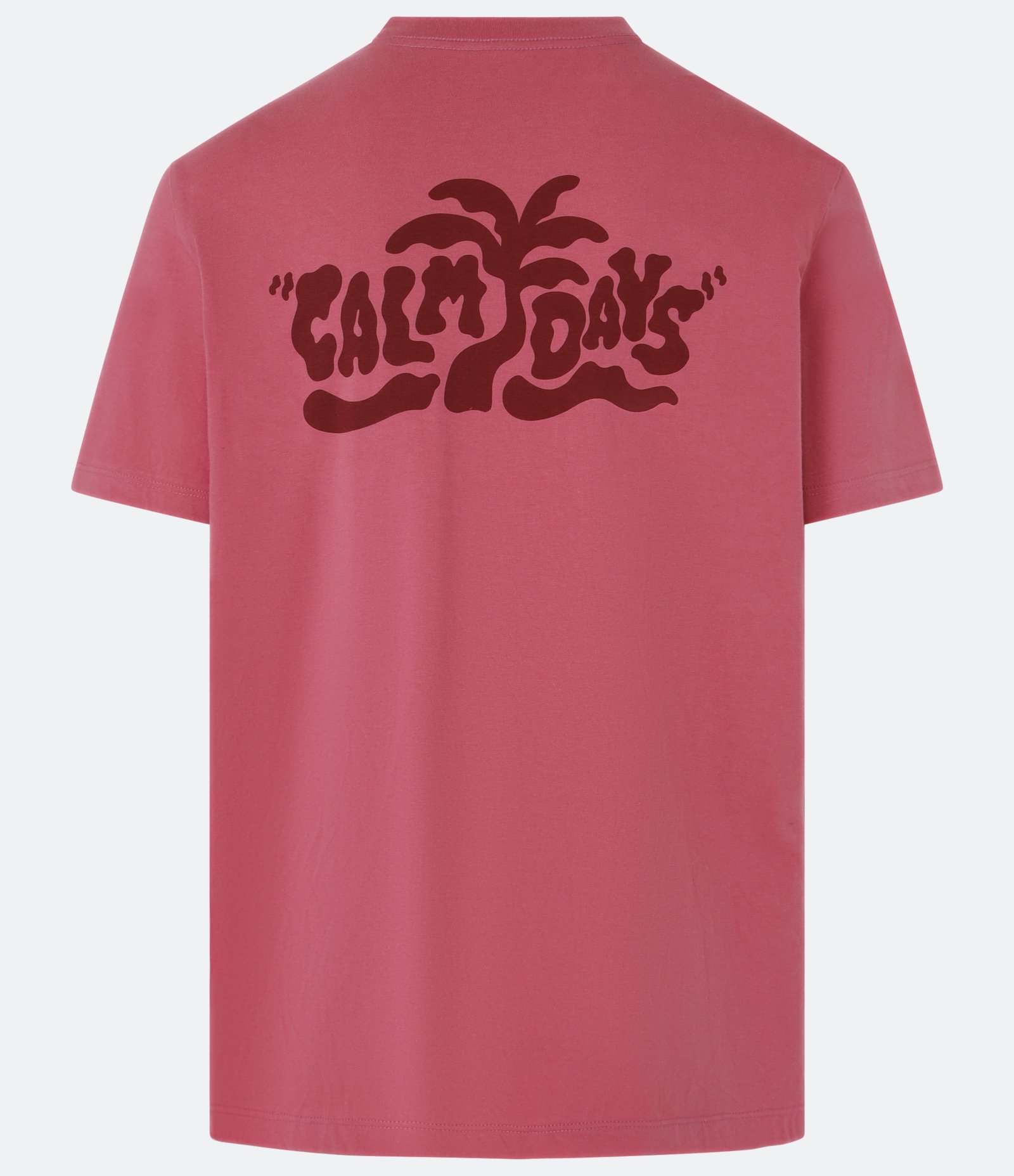 Camiseta Comfort em Algodão com Estampa Localizada "Calm Days" Rosa 6