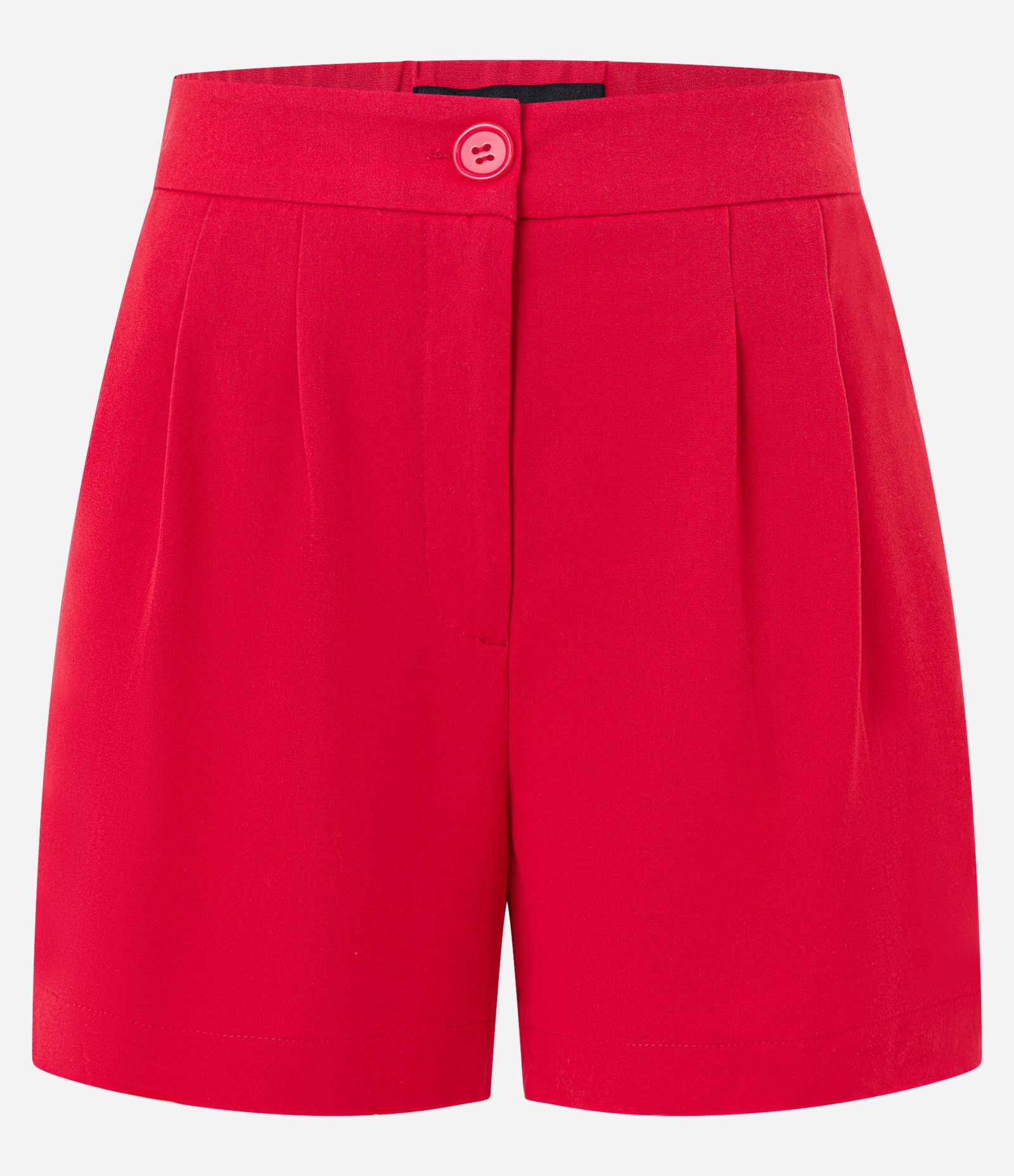 Short Alfaiatado com Pregas e Bolsos Vermelho 5