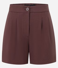 Short Alfaiatado com Pregas e Bolsos