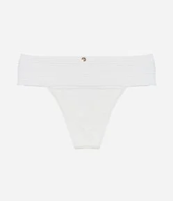 Biquíni Calcinha Pala Larga em Microfibra Texturizada