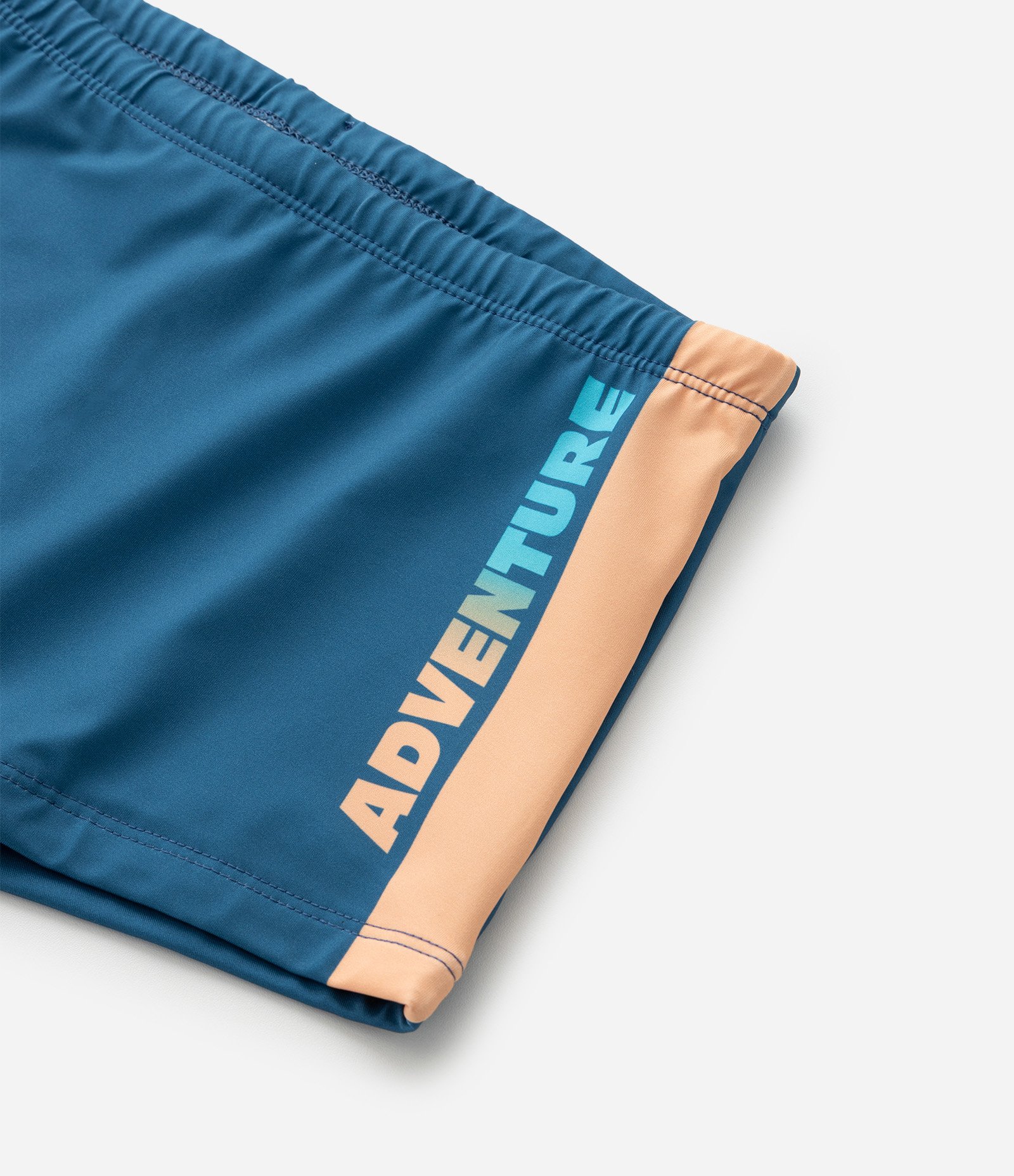 Sunga Boxer Infantil com Recorte Lateral - Tam 5 a 14 Anos Azul 6