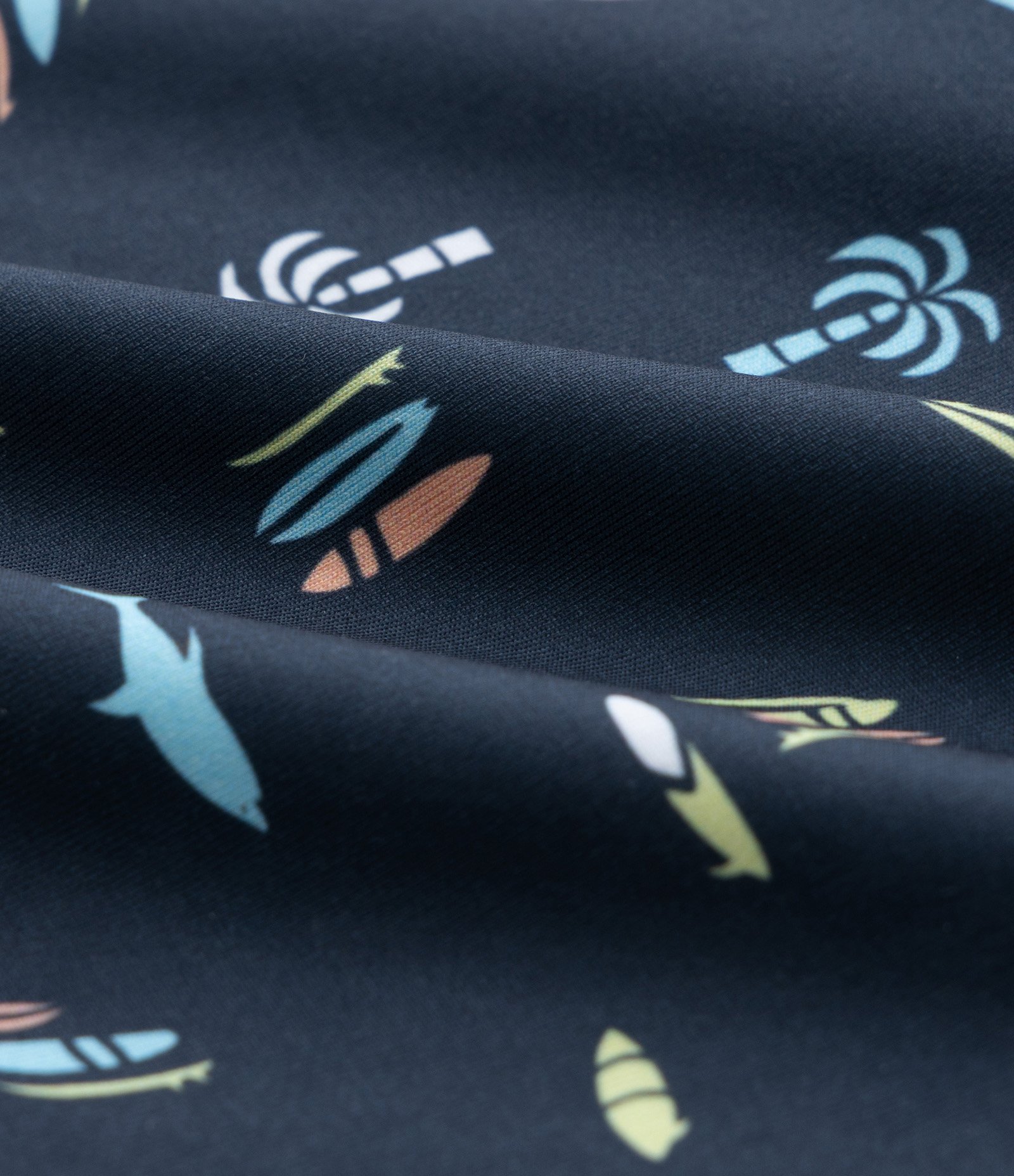 Sunga Infantil Boxer em Microfibra com Estampa de Mini Ícones Tropicais - Tam 5 a 14 Anos Azul 3