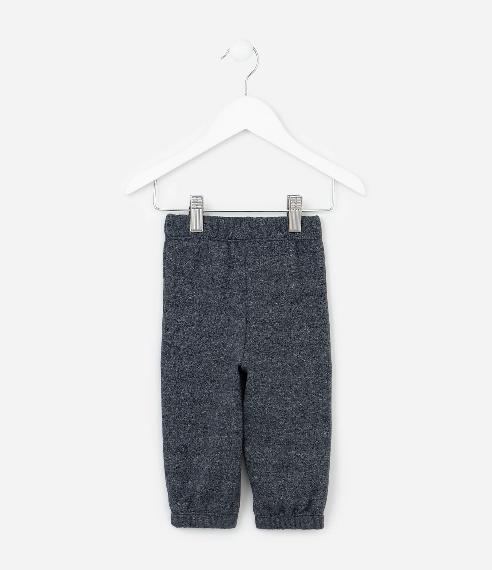 Calça Infantil em Moletom com Amarração - Tam 0 a 18 meses Cinza 2