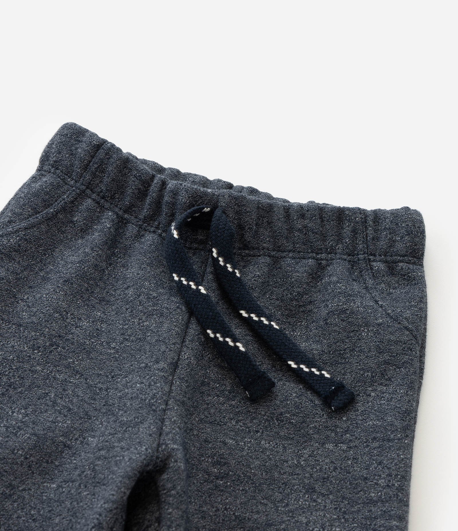 Calça Infantil em Moletom com Amarração - Tam 0 a 18 meses Cinza 5