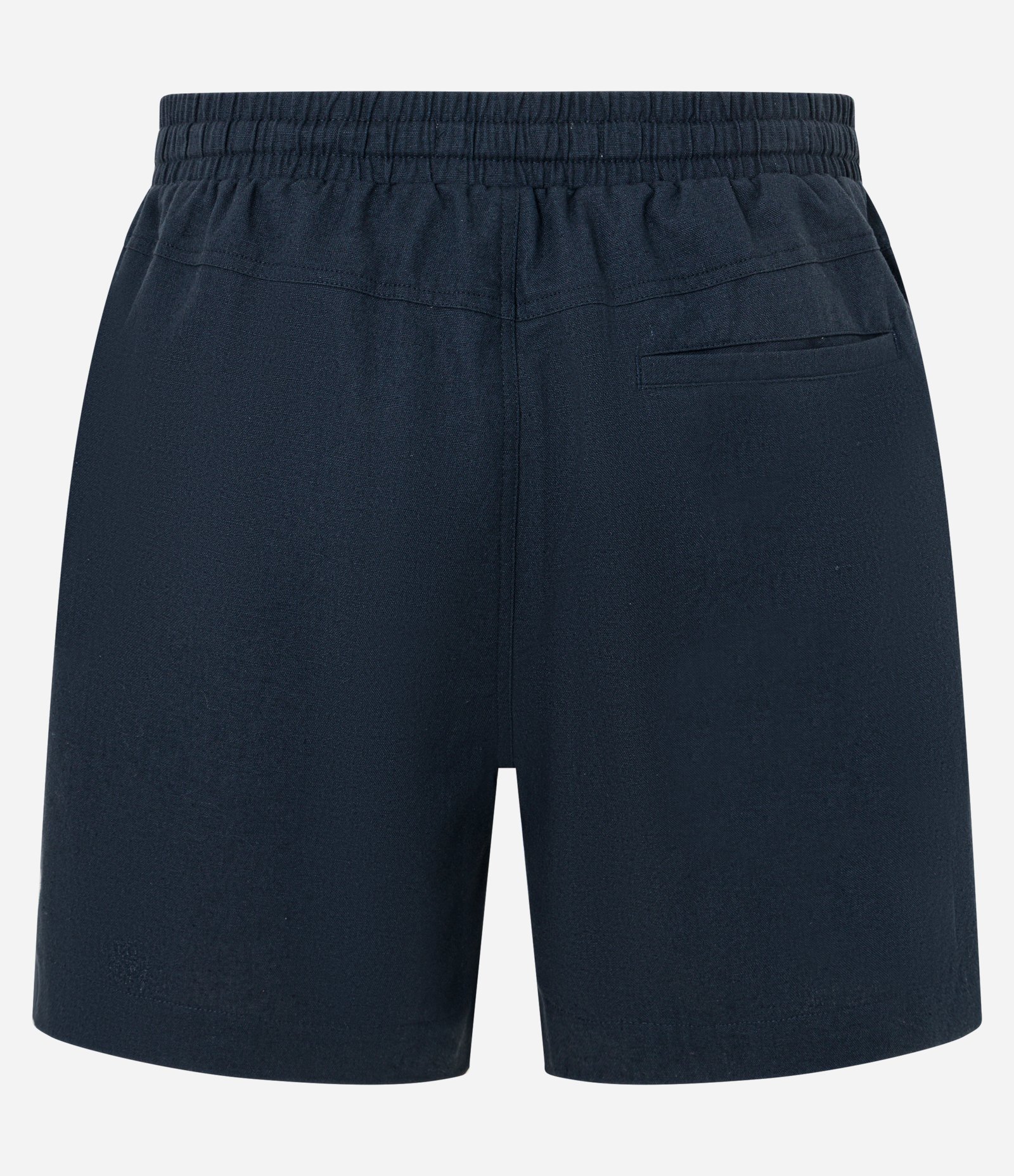 Bermuda em Algodão com Linho e Cós Elástico Azul escuro 8