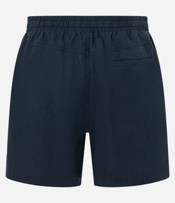 Bermuda em Algodão com Linho e Cós Elástico