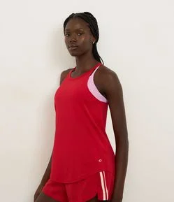 Regata Esportiva em Microfibra com Alças Finas