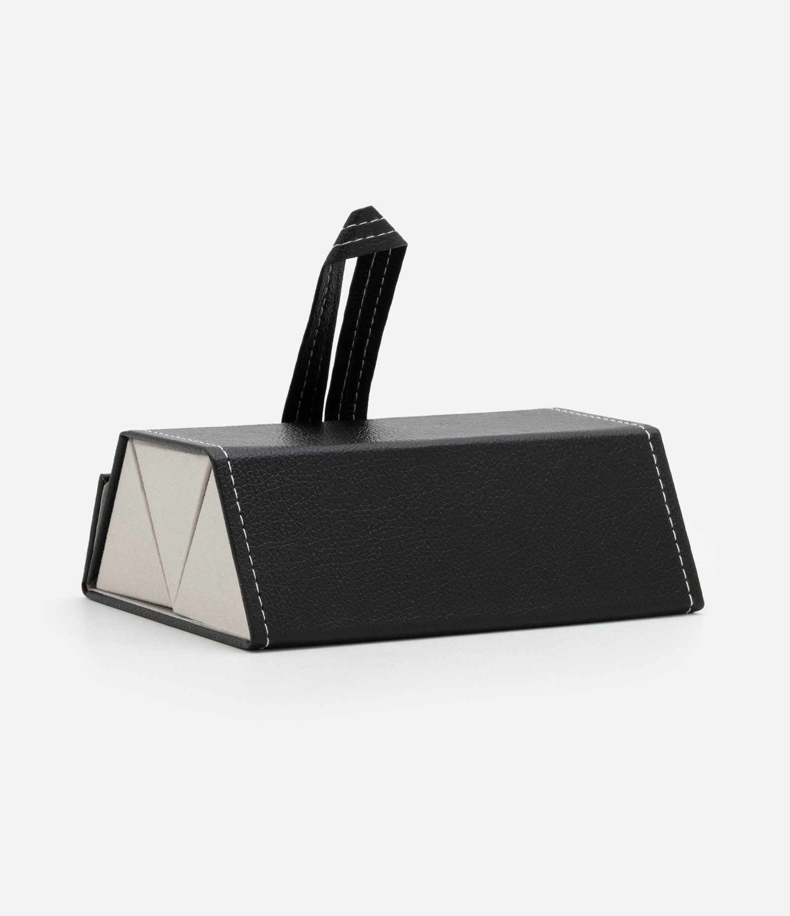 Estojo de Óculos com 03 Divisórias e Alça Preto 3