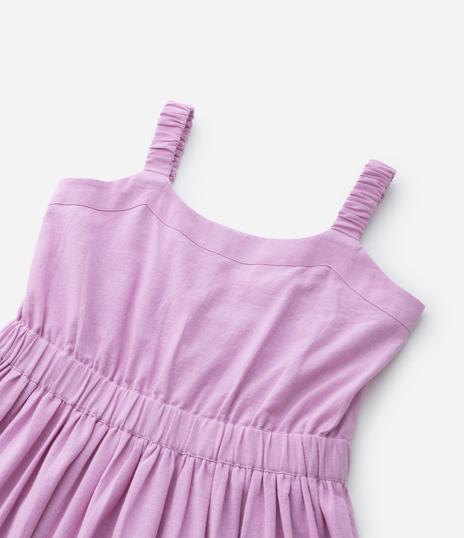 Vestido Infantil em Tricoline com Laço nas Costas - Tam 5 a 14 Anos Roxo 5