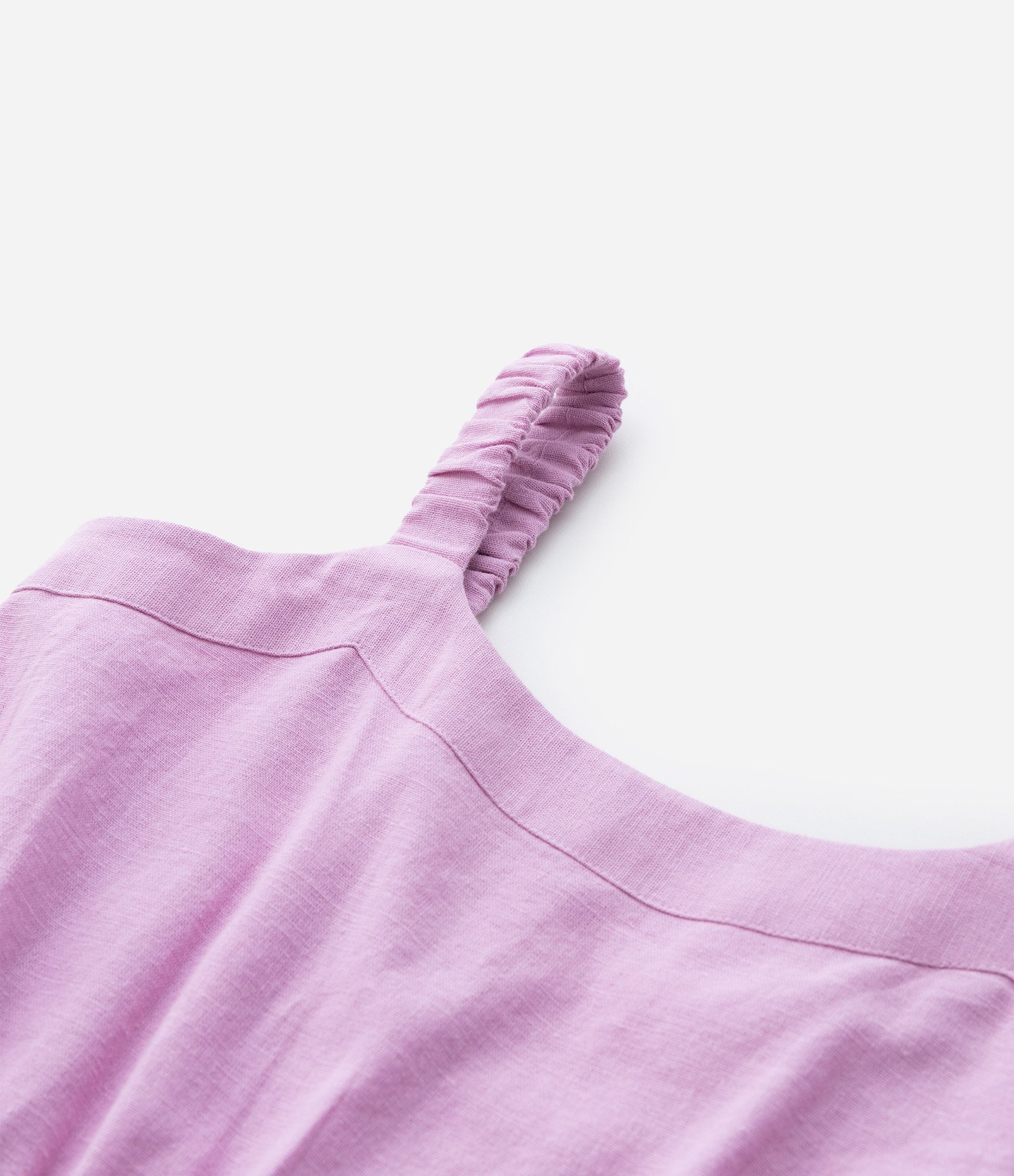 Vestido Infantil em Tricoline com Laço nas Costas - Tam 5 a 14 Anos Roxo 6