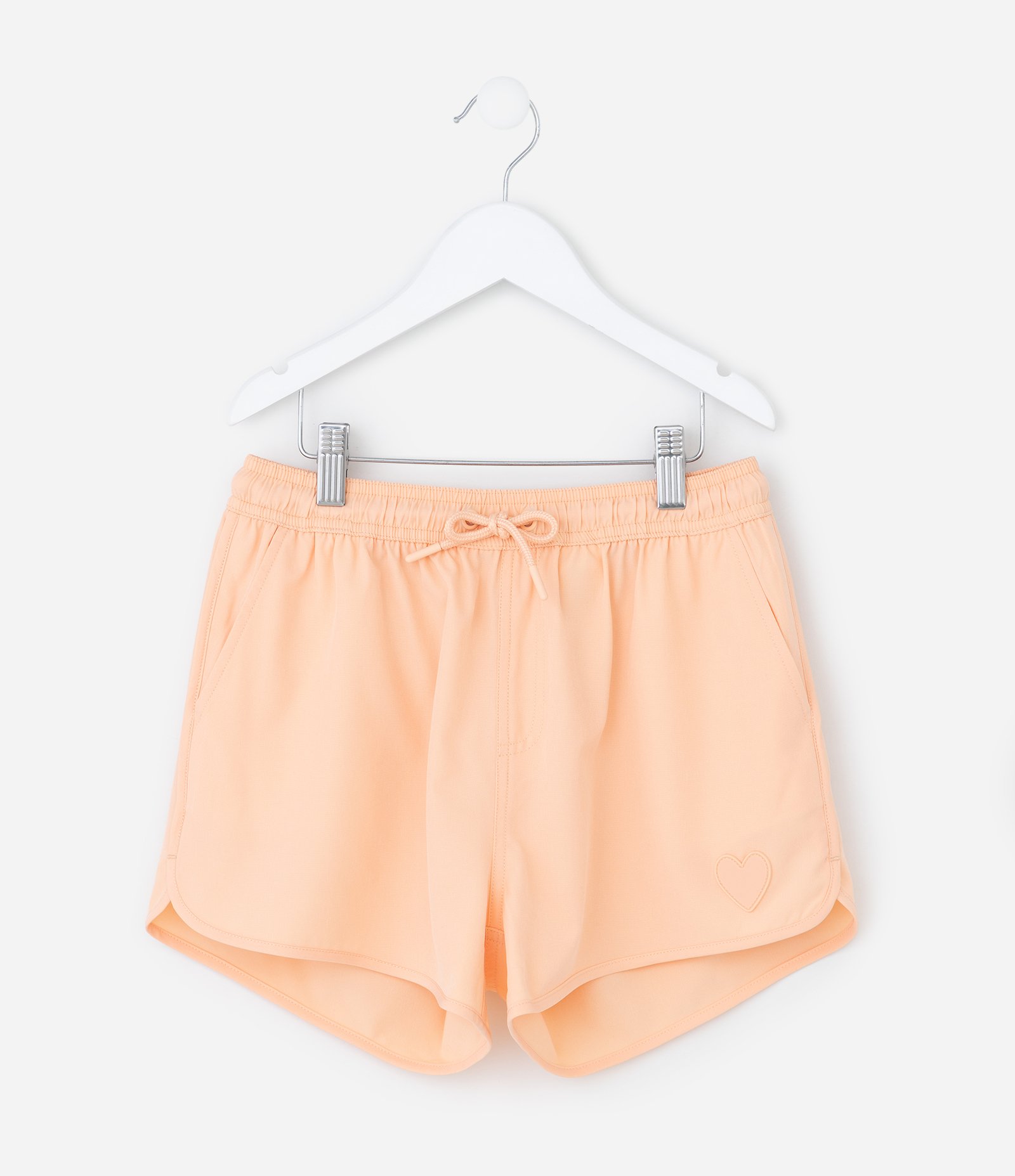 Short Runner Infantil em Microfibra com Amarração - Tam 5 a 14 Anos Laranja 1
