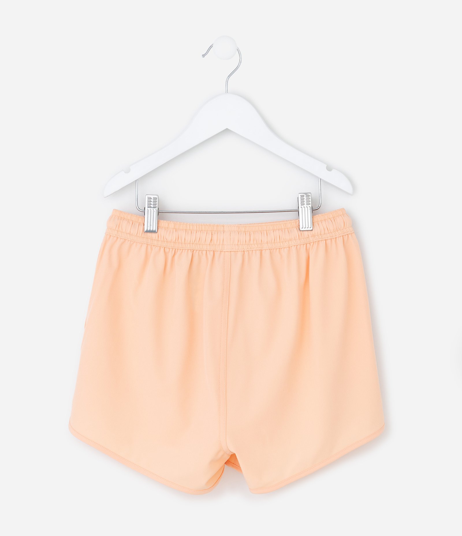 Short Runner Infantil em Microfibra com Amarração - Tam 5 a 14 Anos Laranja 2