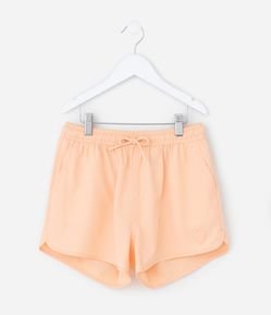 Short Runner Infantil em Microfibra com Amarração - Tam 5 a 14 Anos