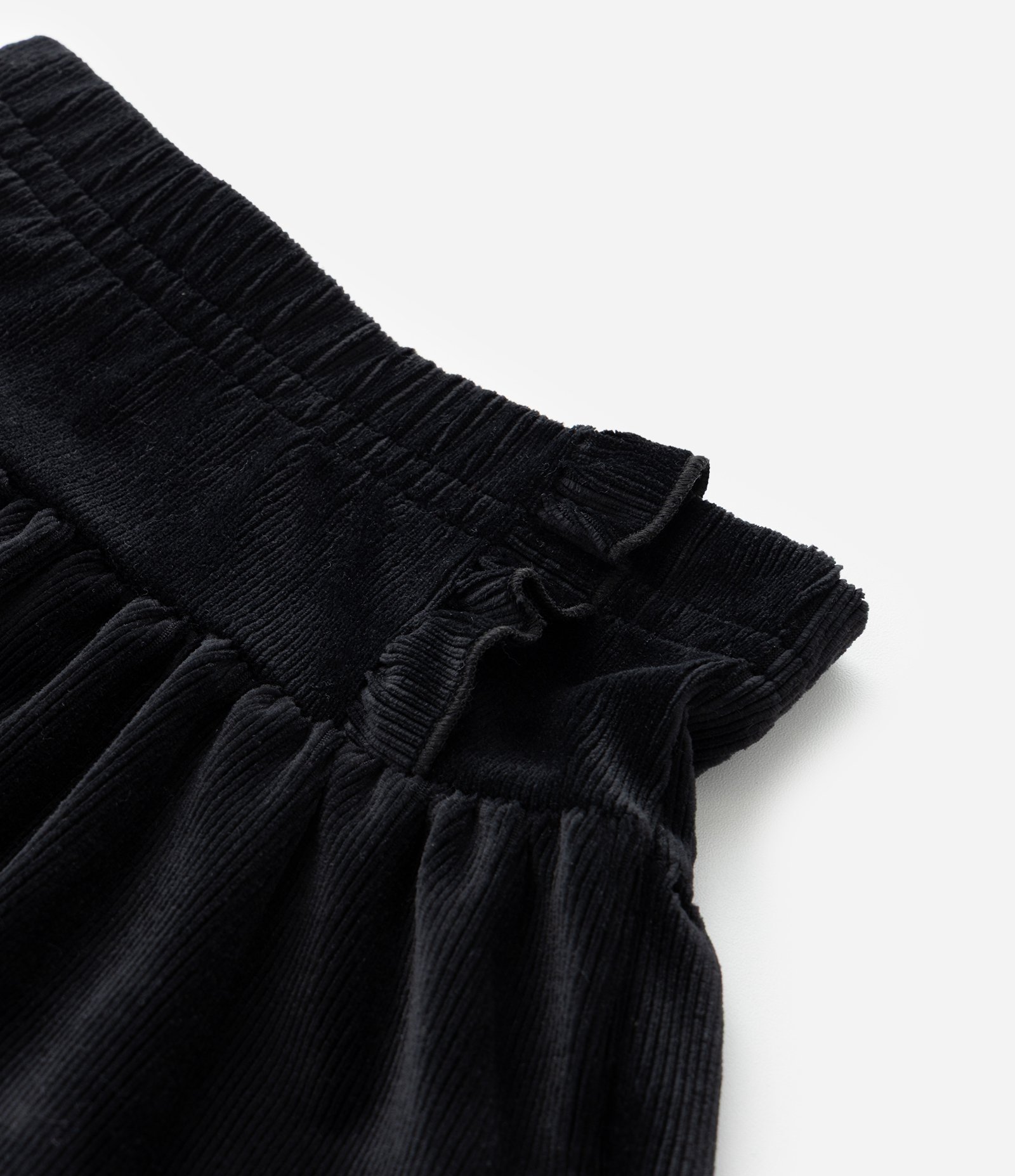 Saia Infantil em Veludo com Babadinho - Tam 1 a 6 Anos Preto 4