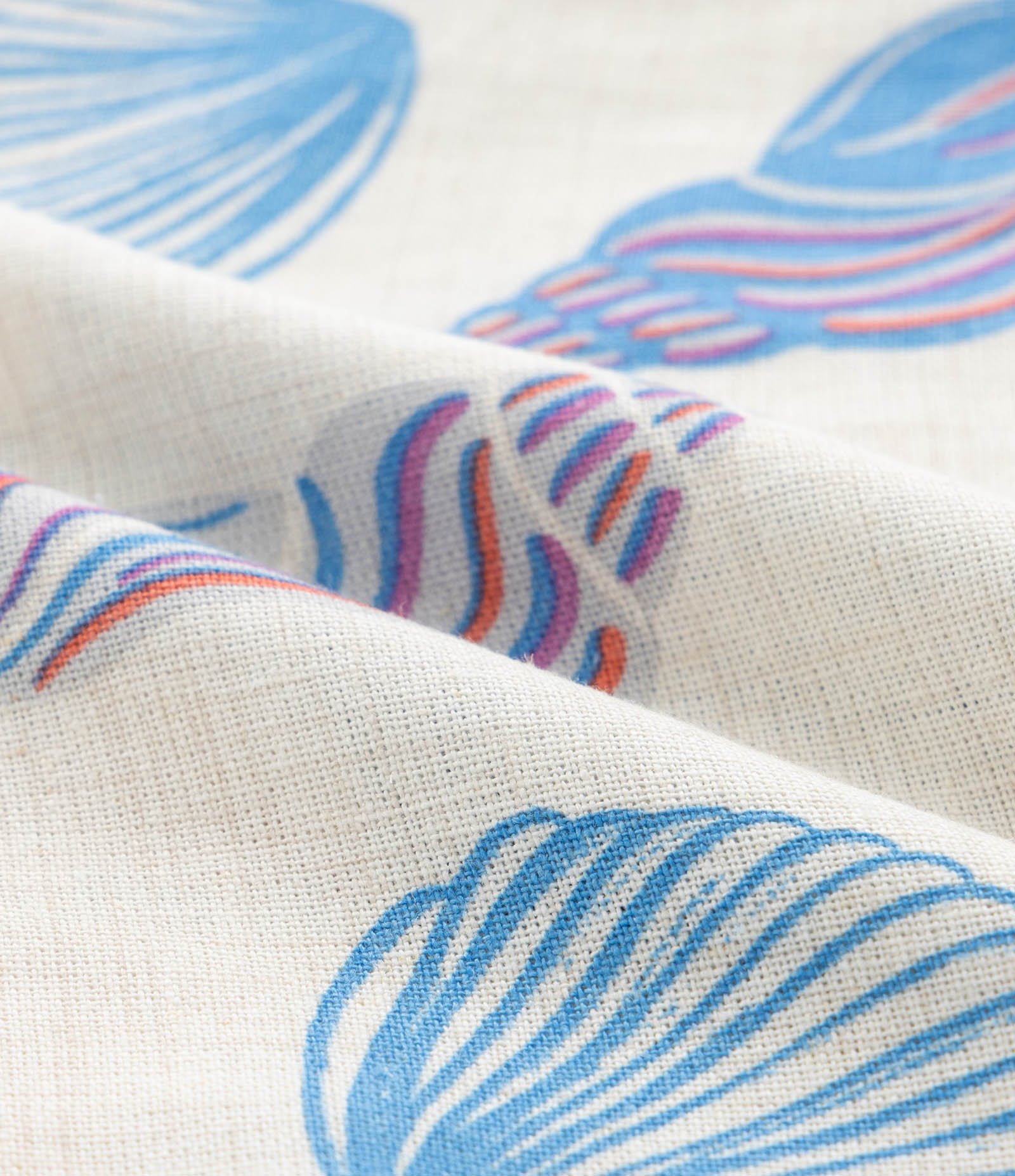 Calça Infantil Wide LEg em Viscolinho com Estampa de Conchas - Tam 5 a 14 Anos Bege 3