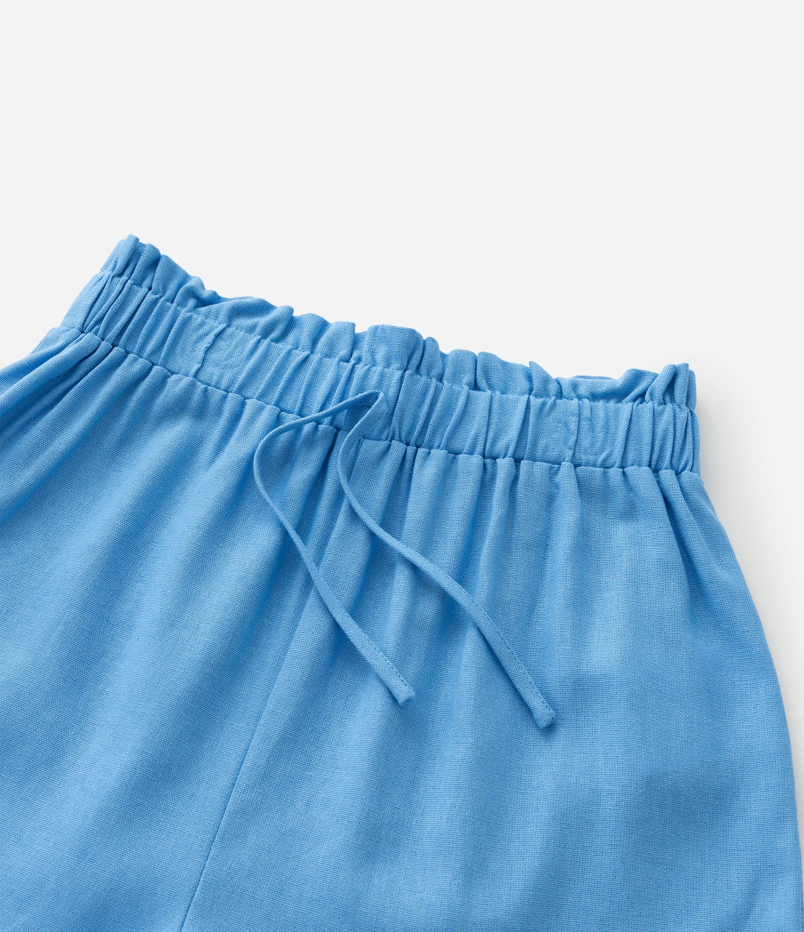 Short Clochard Infantil em Viscolinho - Tam 5 a 14 Anos Azul 5