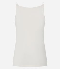 Blusa sem Manga com Decote Halter e Alça Elástico