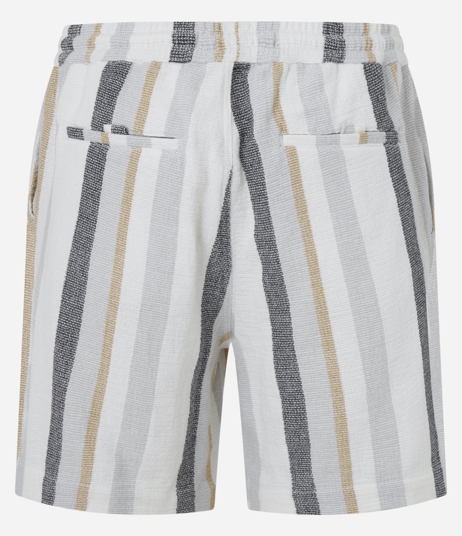 Bermuda Comfort em Jacquard com Estampa de Listras Texturizada Cinza 7