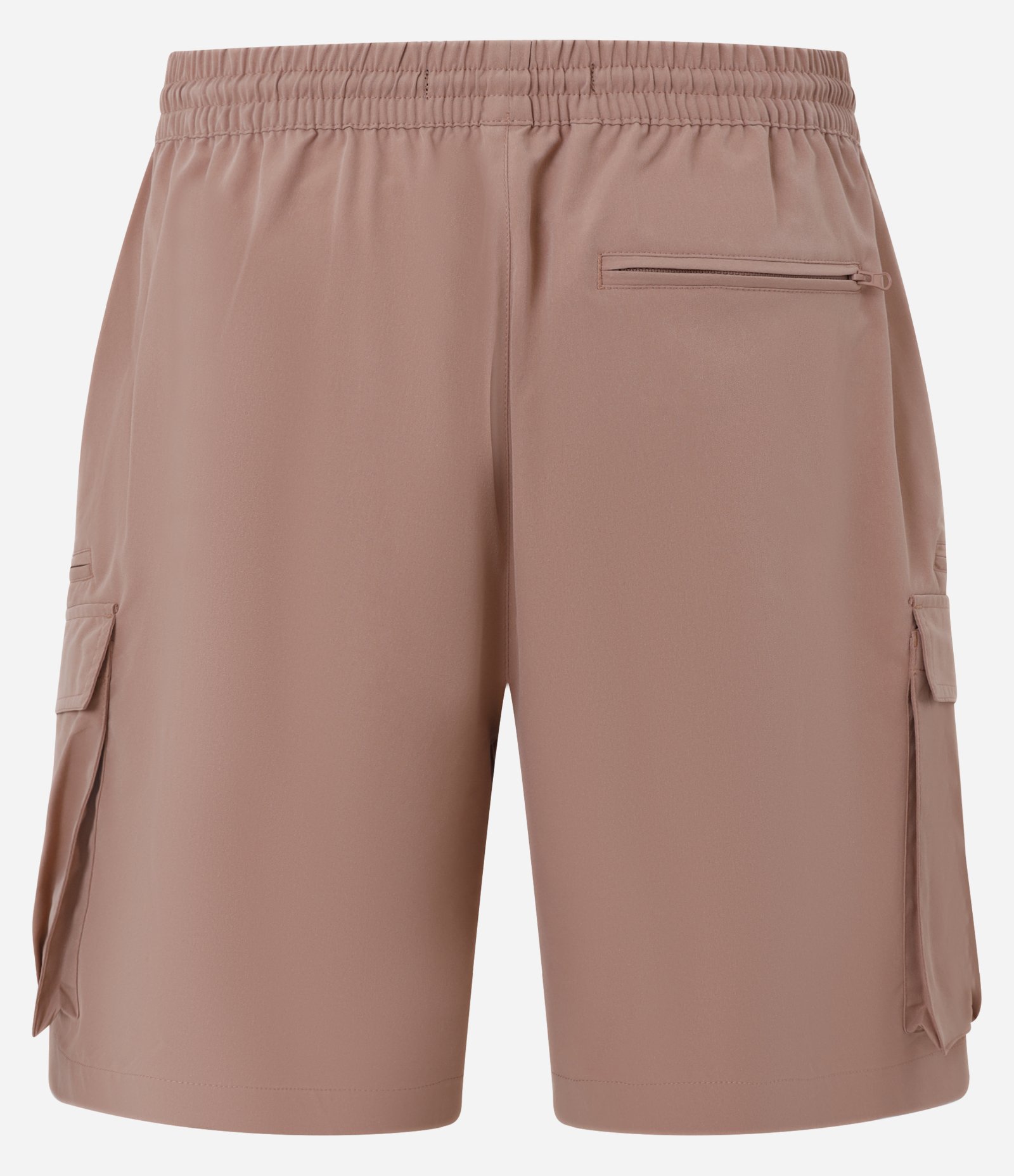Bermuda Baggy com Bolso Cargo com Zíper Marrom 6