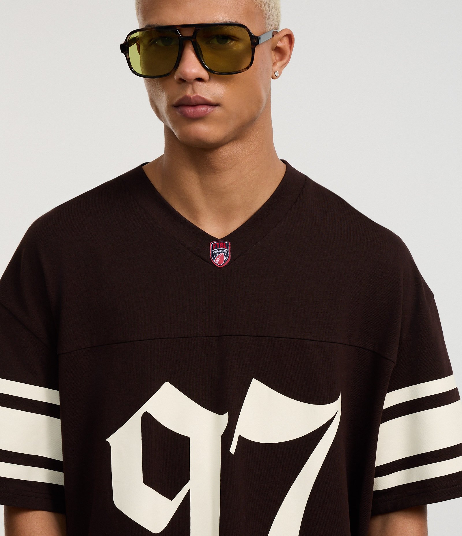 Camiseta Overboxy Sportcore Futebol Americano Marrom 6