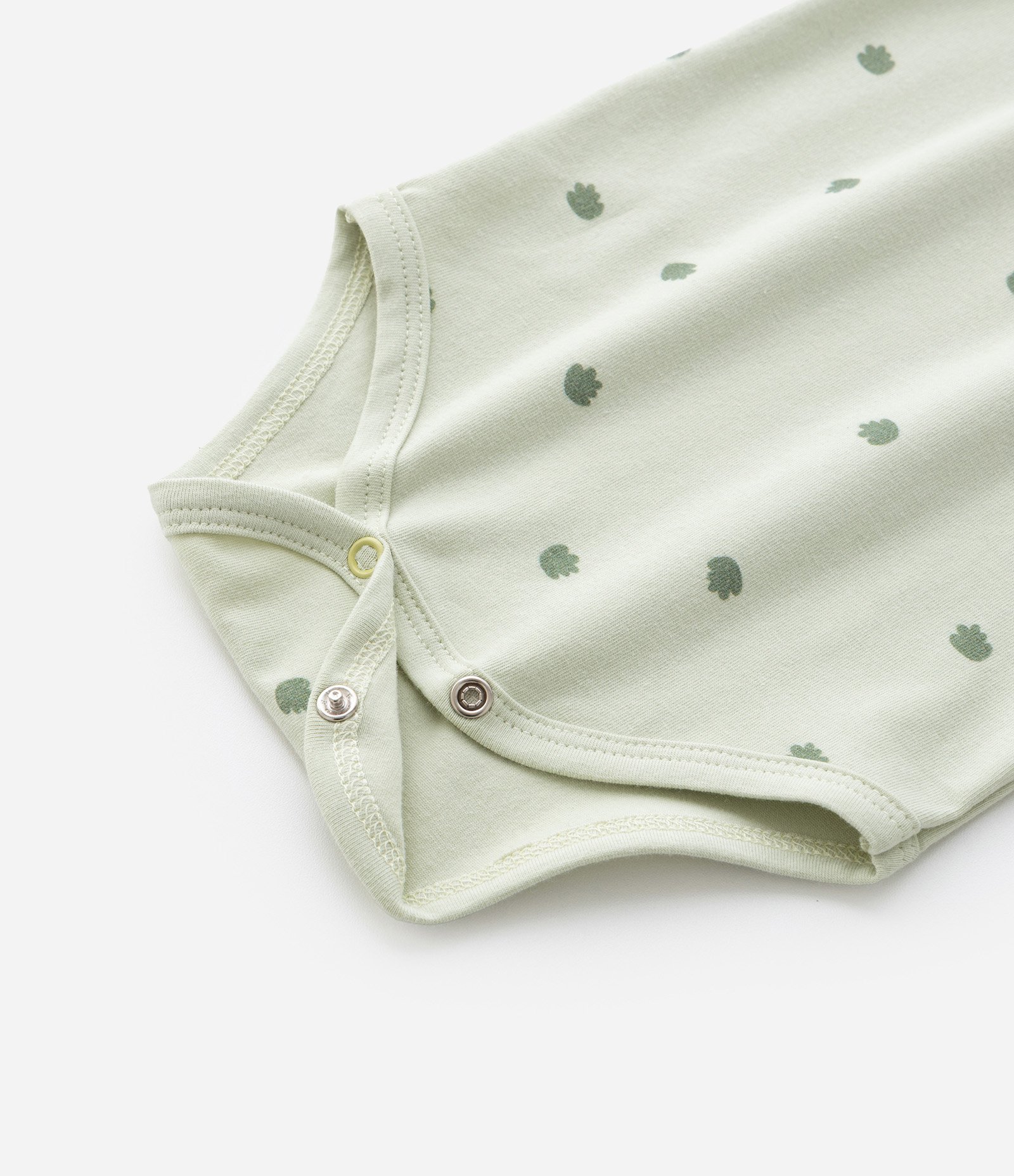 Body Infantil com Estampa de Folhagens - Tam RN a 18 meses Verde 7