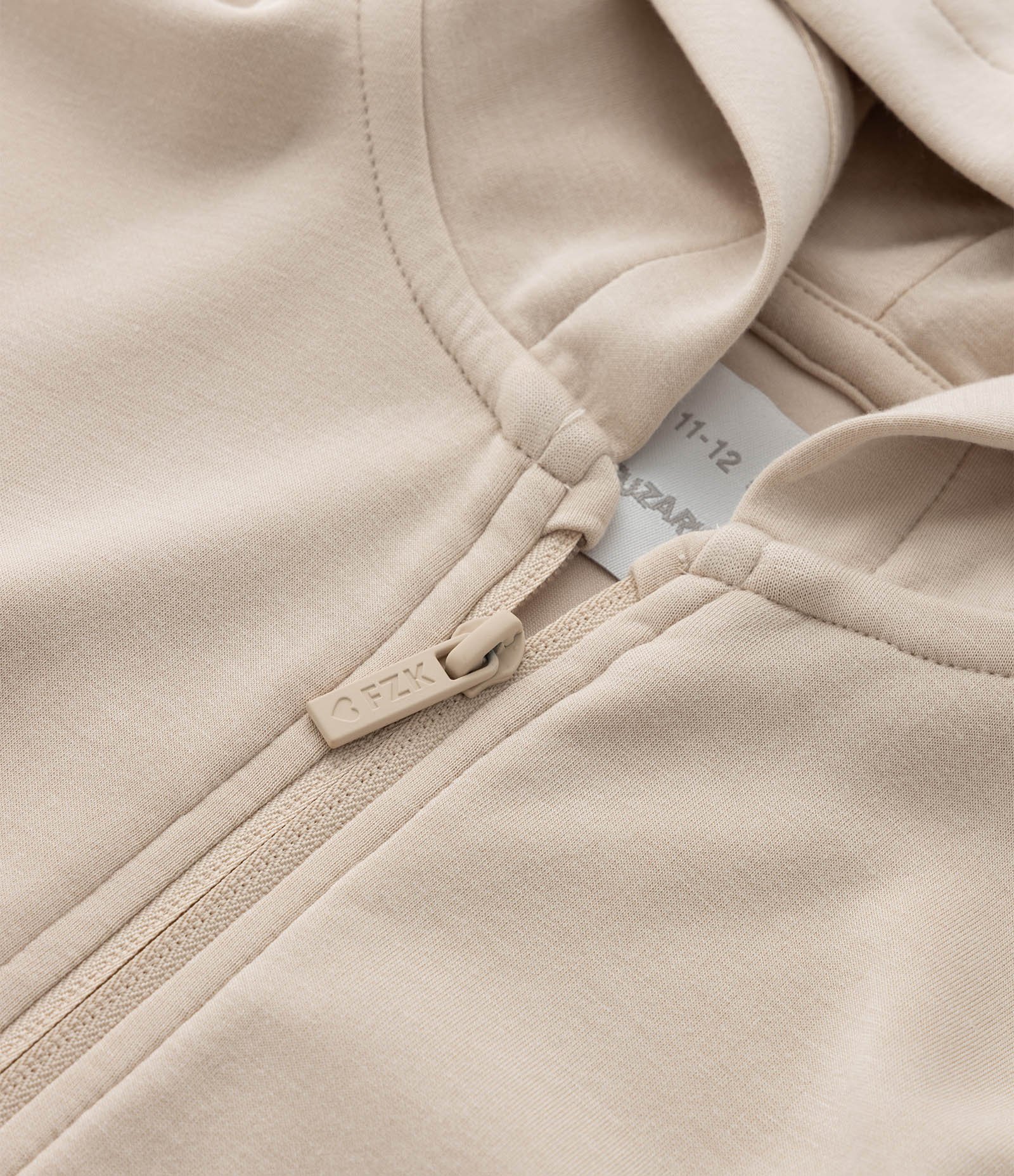 Jaqueta Infantil em Modal com Capuz - Tam 5 a 14 Anos Bege 6