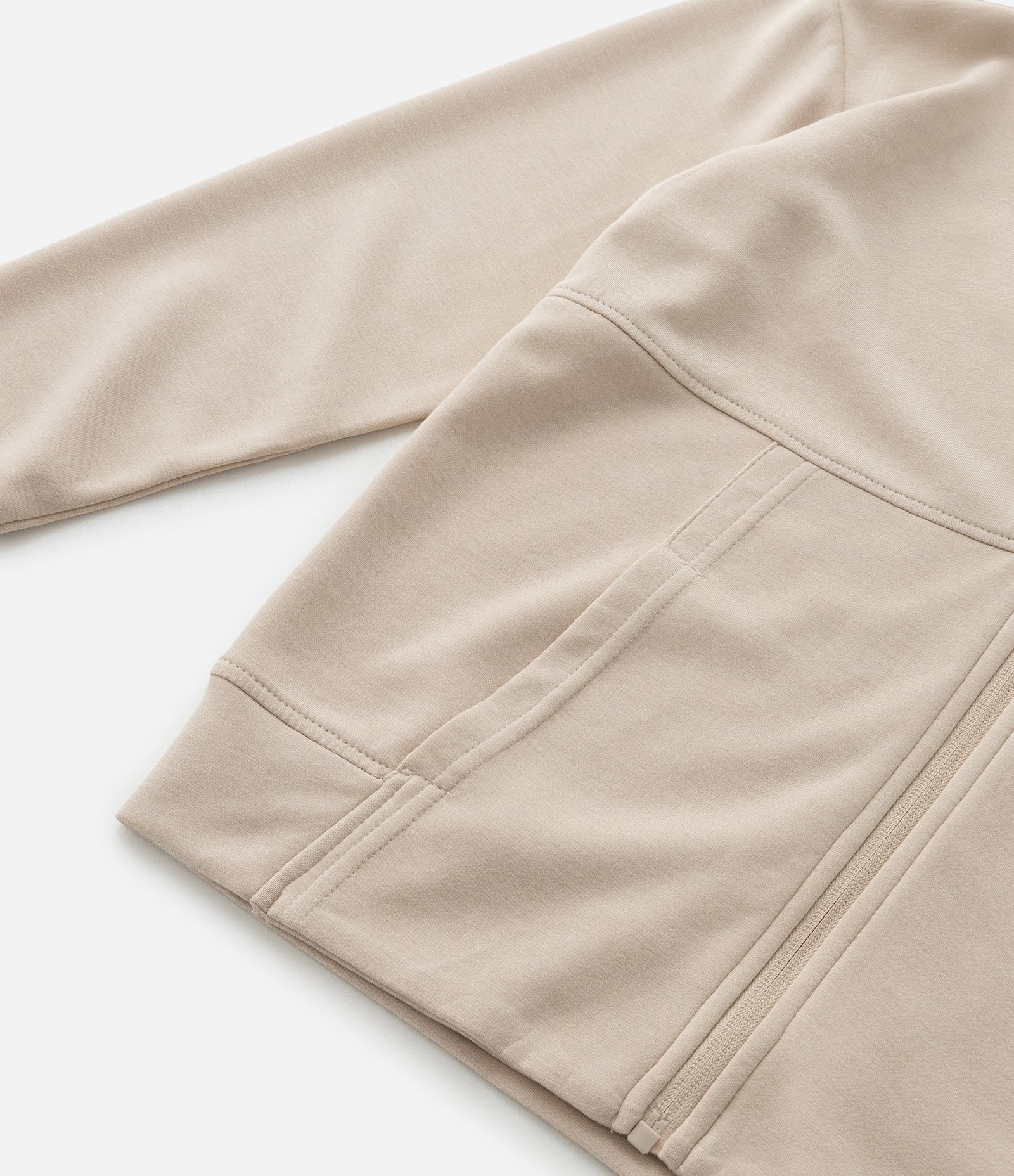 Jaqueta Infantil em Modal com Capuz - Tam 5 a 14 Anos Bege 7