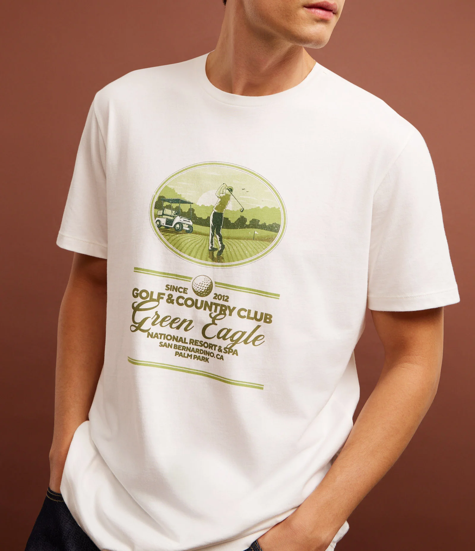 Camiseta Comfort em Algodão com Estampa de Golf e Lettering Off White 3