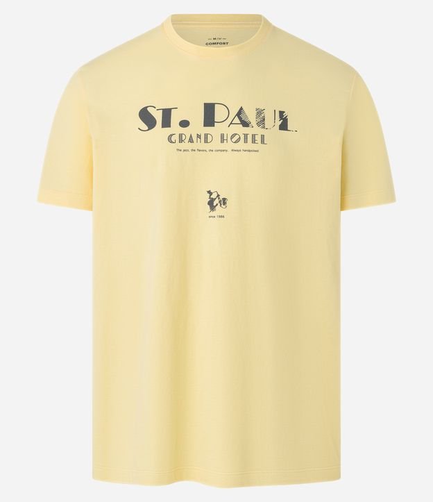 Camiseta Comfort em Algodão com estampa Lettering