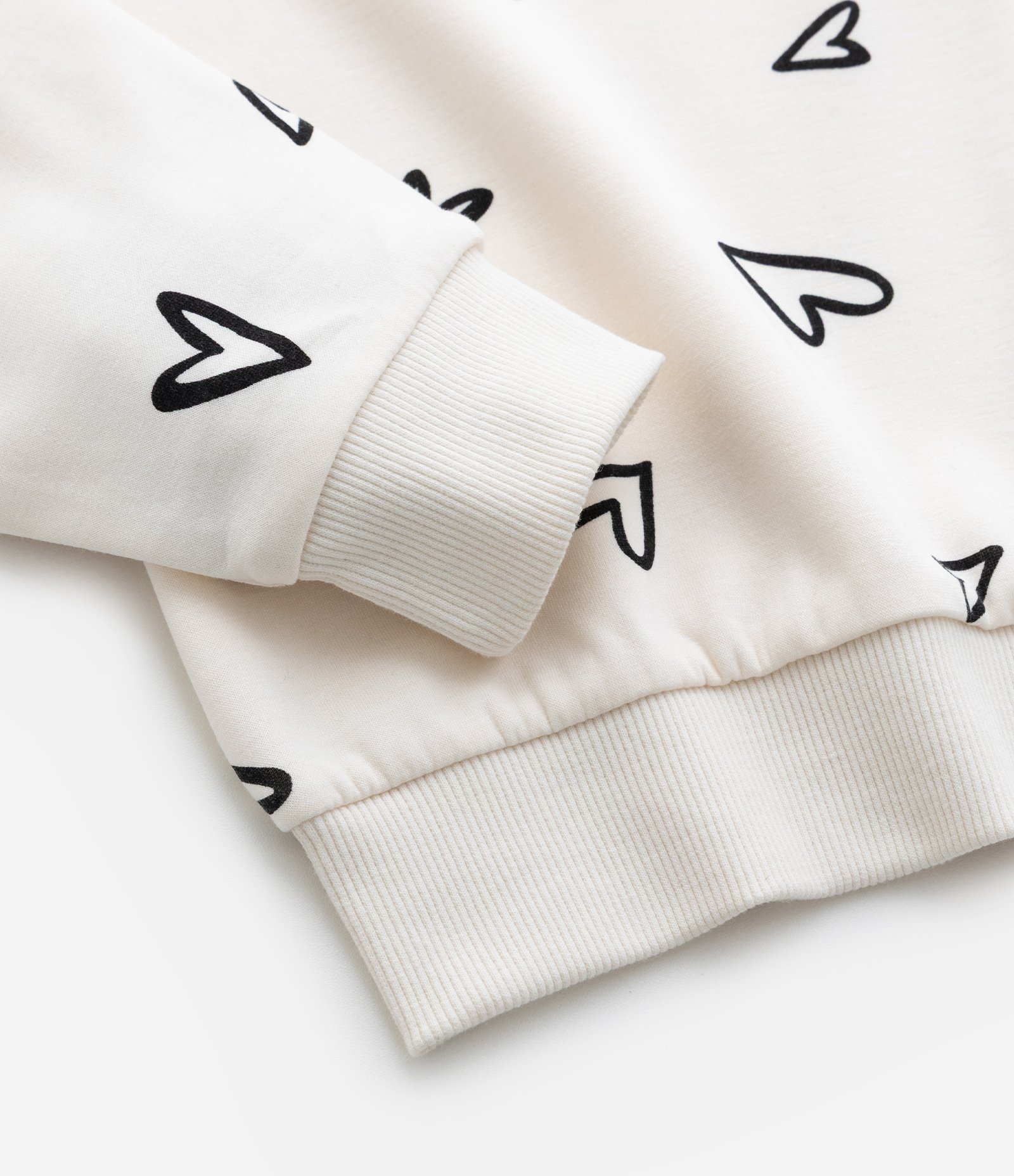 Casaco Infantil com Zíper e Estampa de Corações – Tam 5 a 14 Anos Off White 6