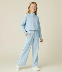 Blusão Infantil em Tech Fleece com Zíper na Gola - Tam 5 a 14 Anos