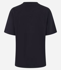 Camiseta em Algodão com Gola Redonda