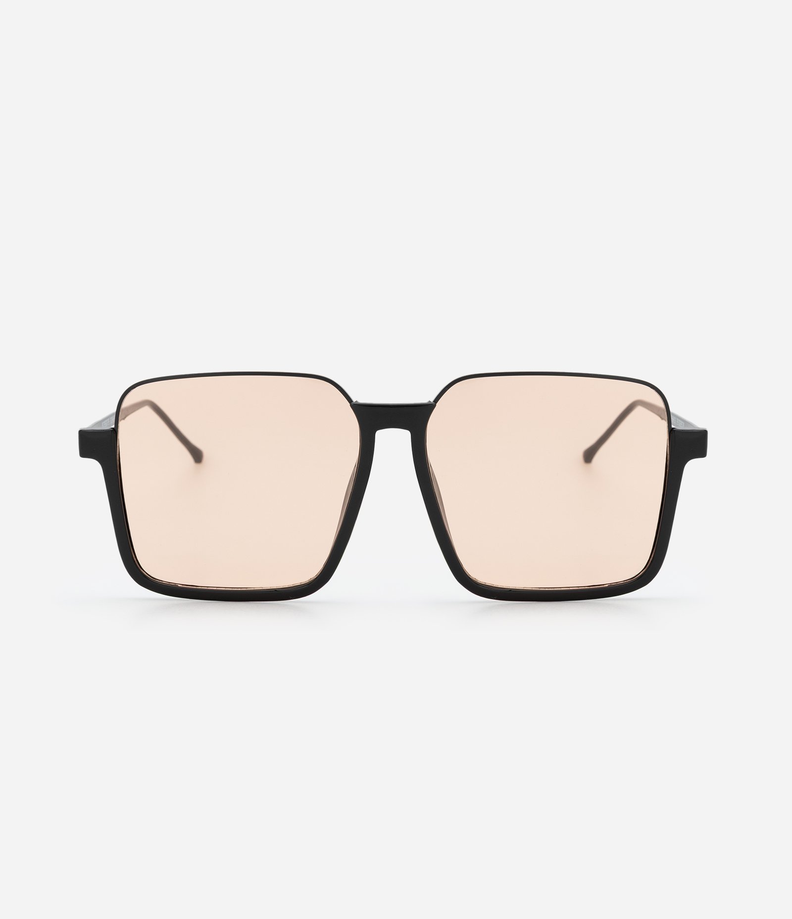 Óculos Quadrado com Lente Âmbar Preto 3