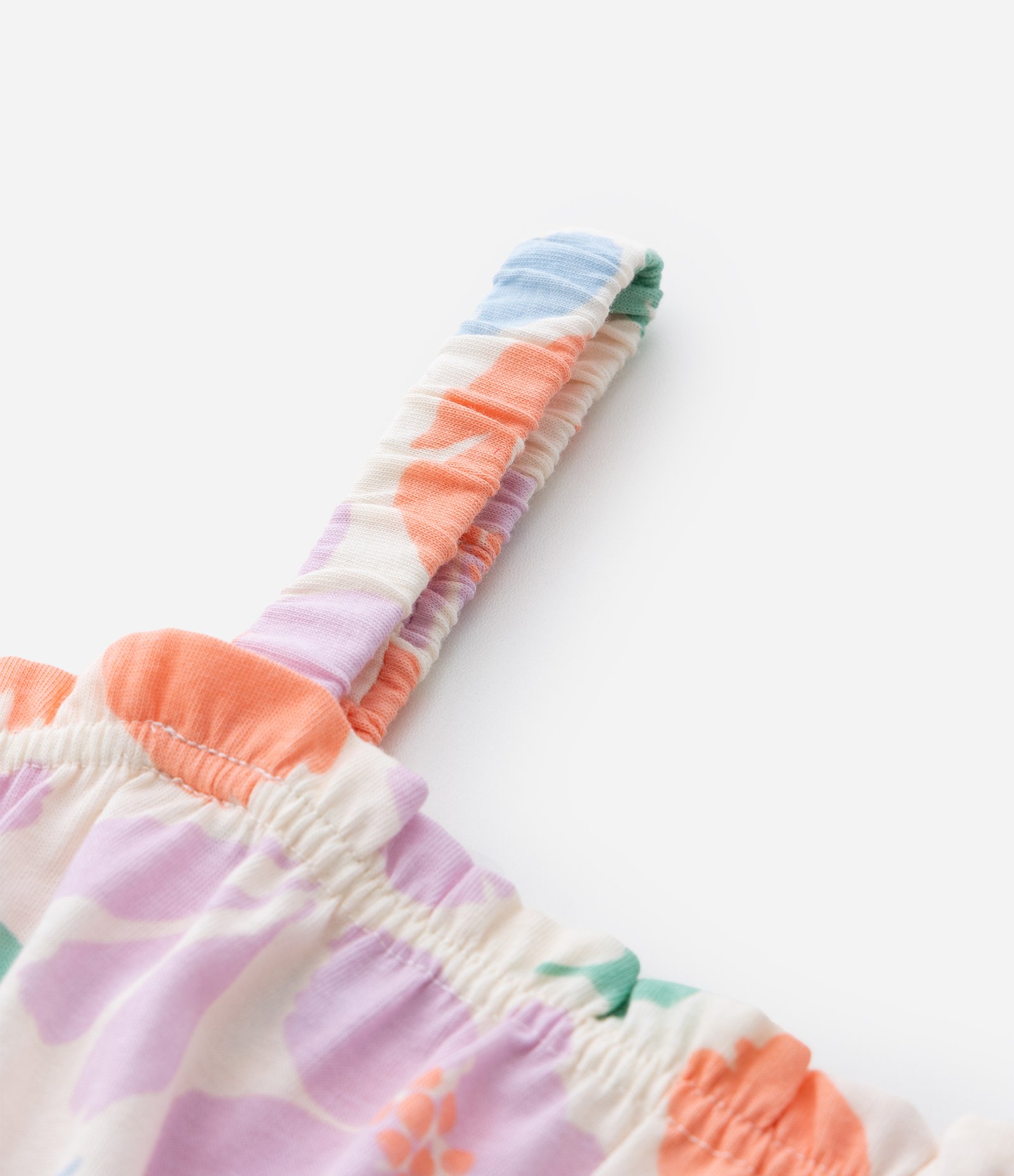 Vestido Infantil com Estampa Floral - Tam 5 a 14 Anos Bege 5