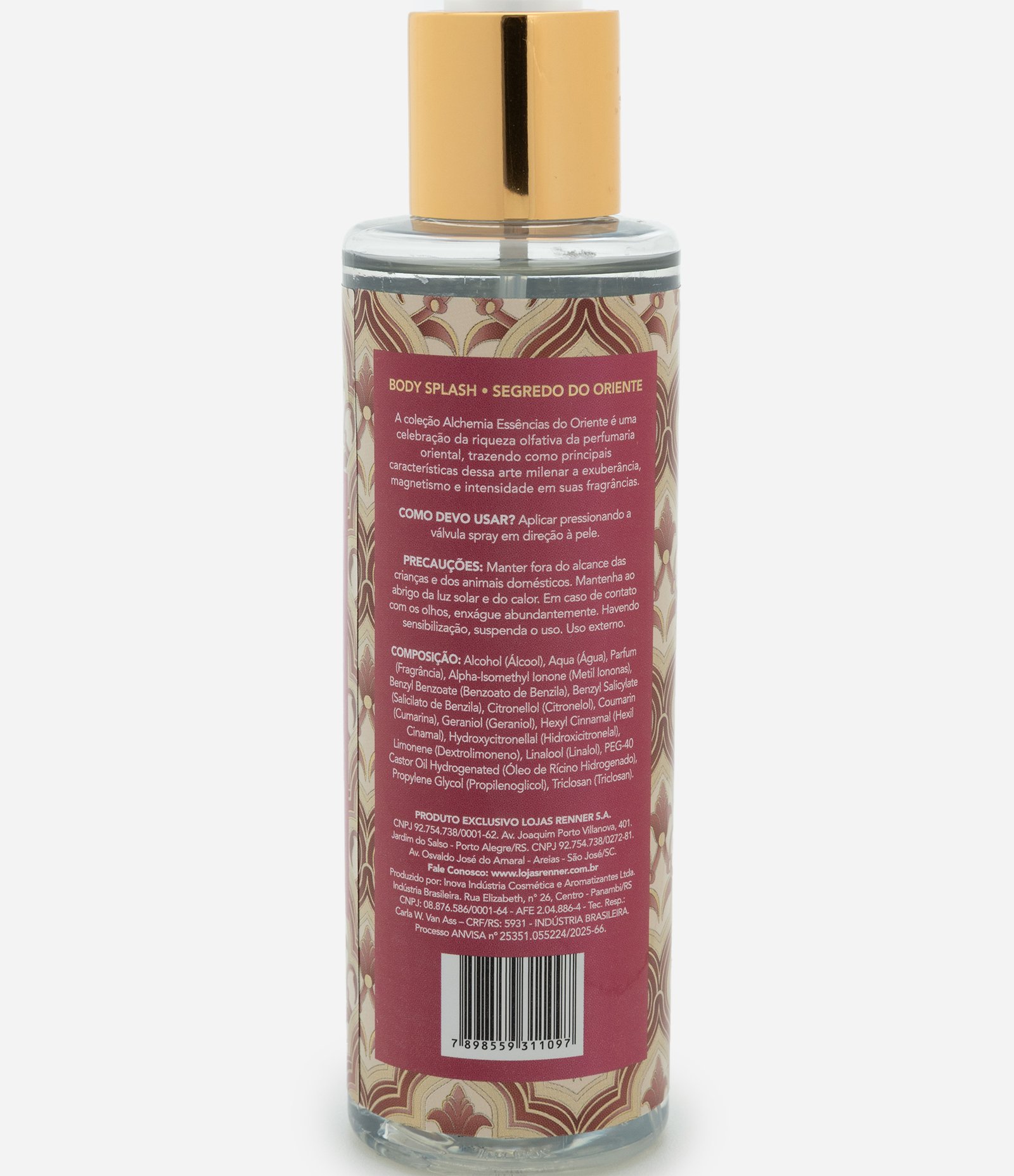 Body Splash Desodorante Corporal Segredos do Oriente Alchemia 200ml 2