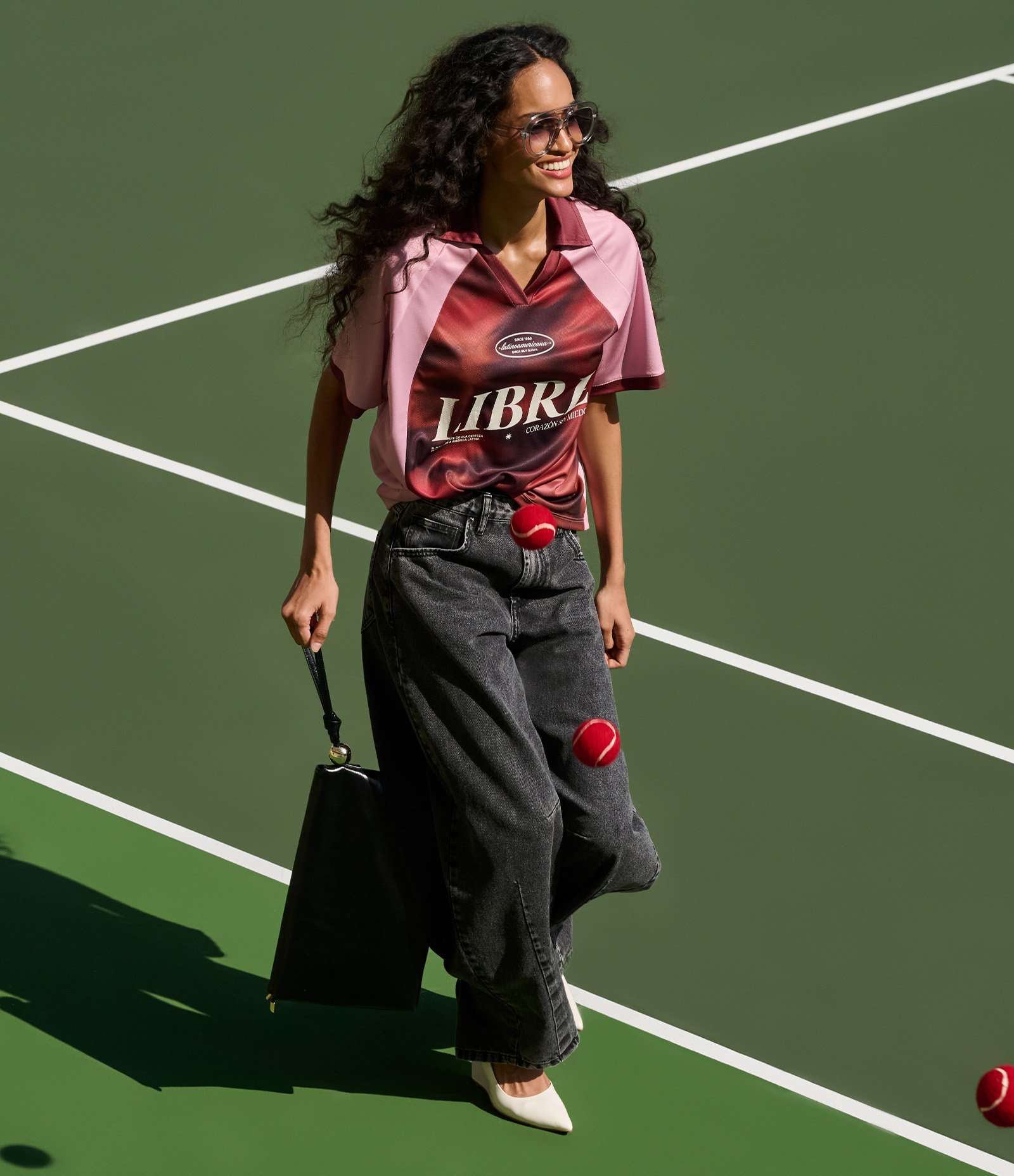 Calça Barrel em Jeans com Recortes na Barra Preto 1