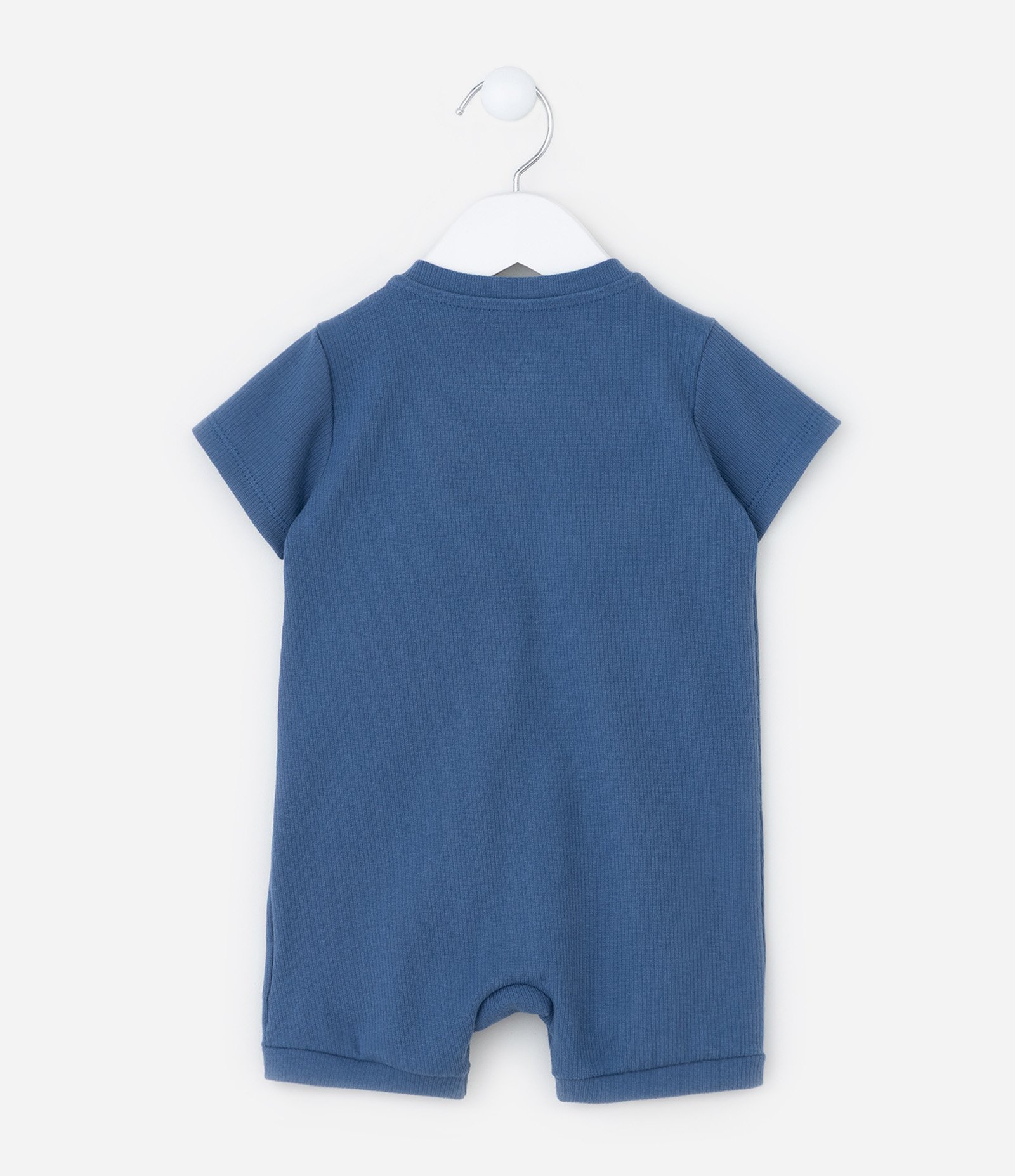 Macaquinho Infantil com Estampa de Dino - Tam  0 a 18 meses Azul 3