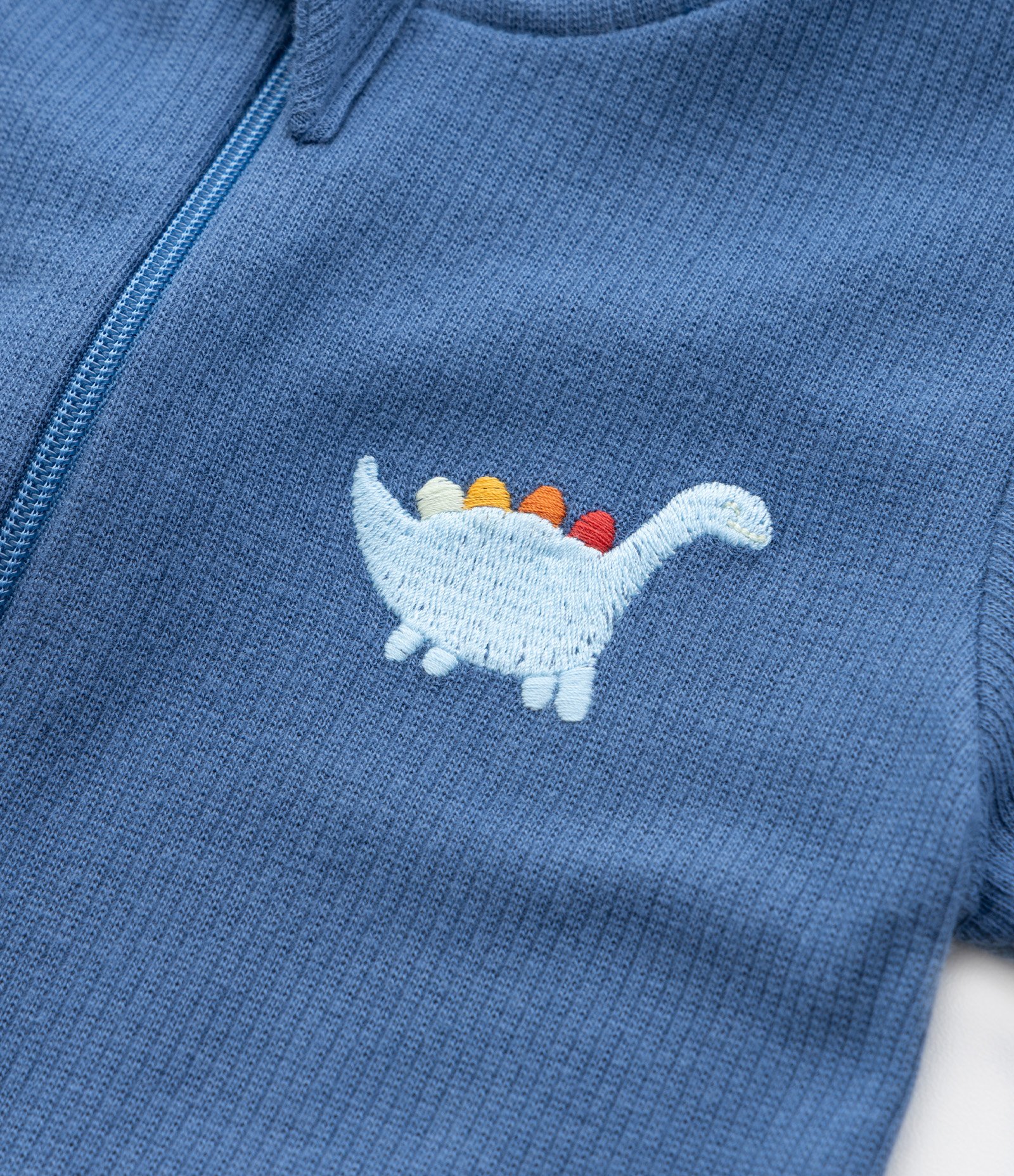 Macaquinho Infantil com Estampa de Dino - Tam  0 a 18 meses Azul 5