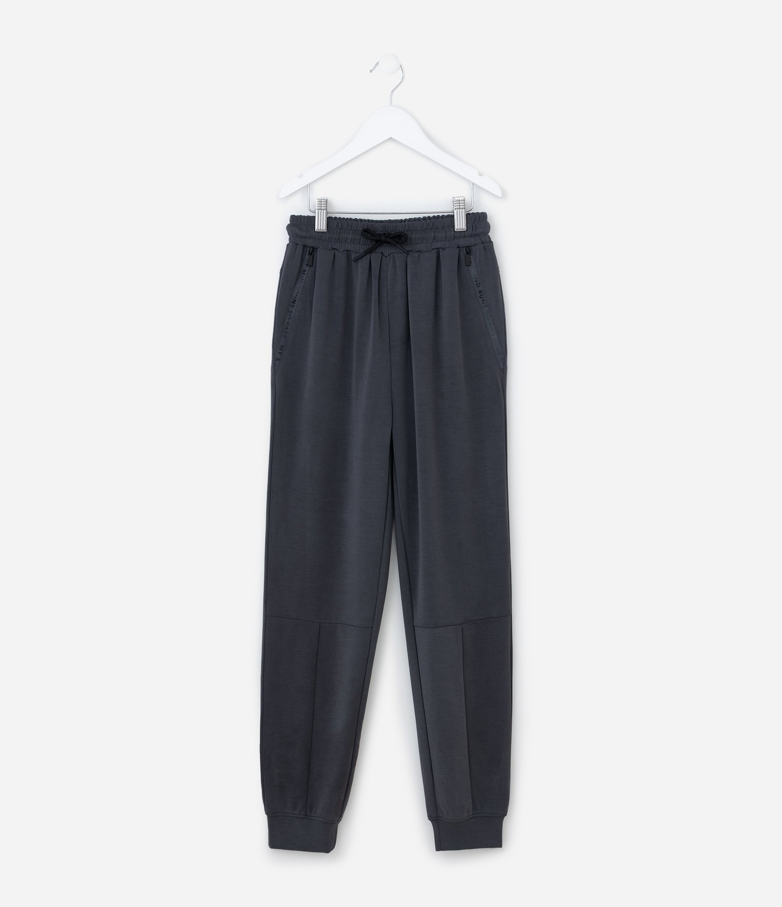 Calça Infantil em Moletom com Bolso - Tam 5 a 14 Anos Cinza 1