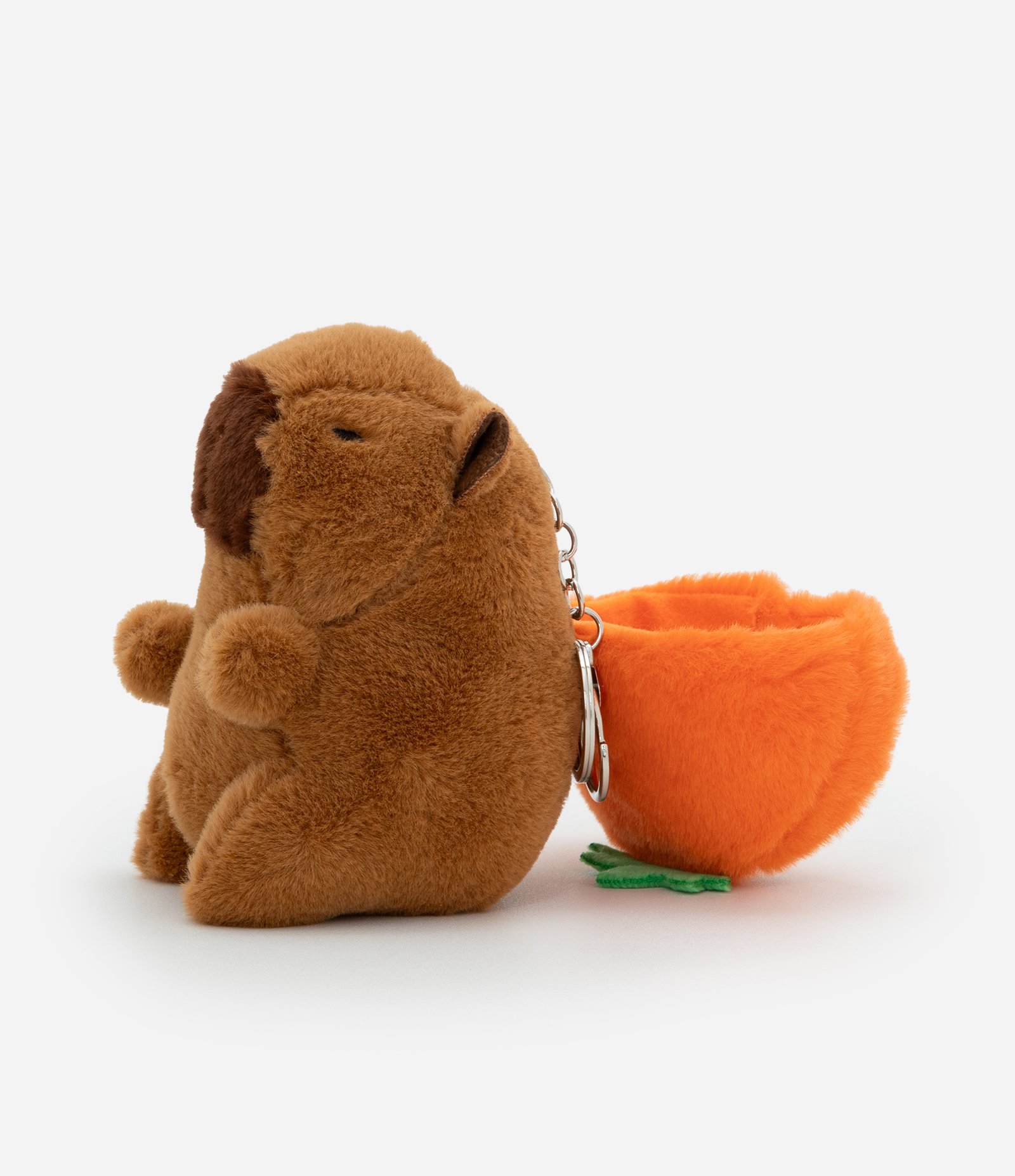 Chaveiro Infantil com Pelúcia de Capivara - Tam Único Marrom 4