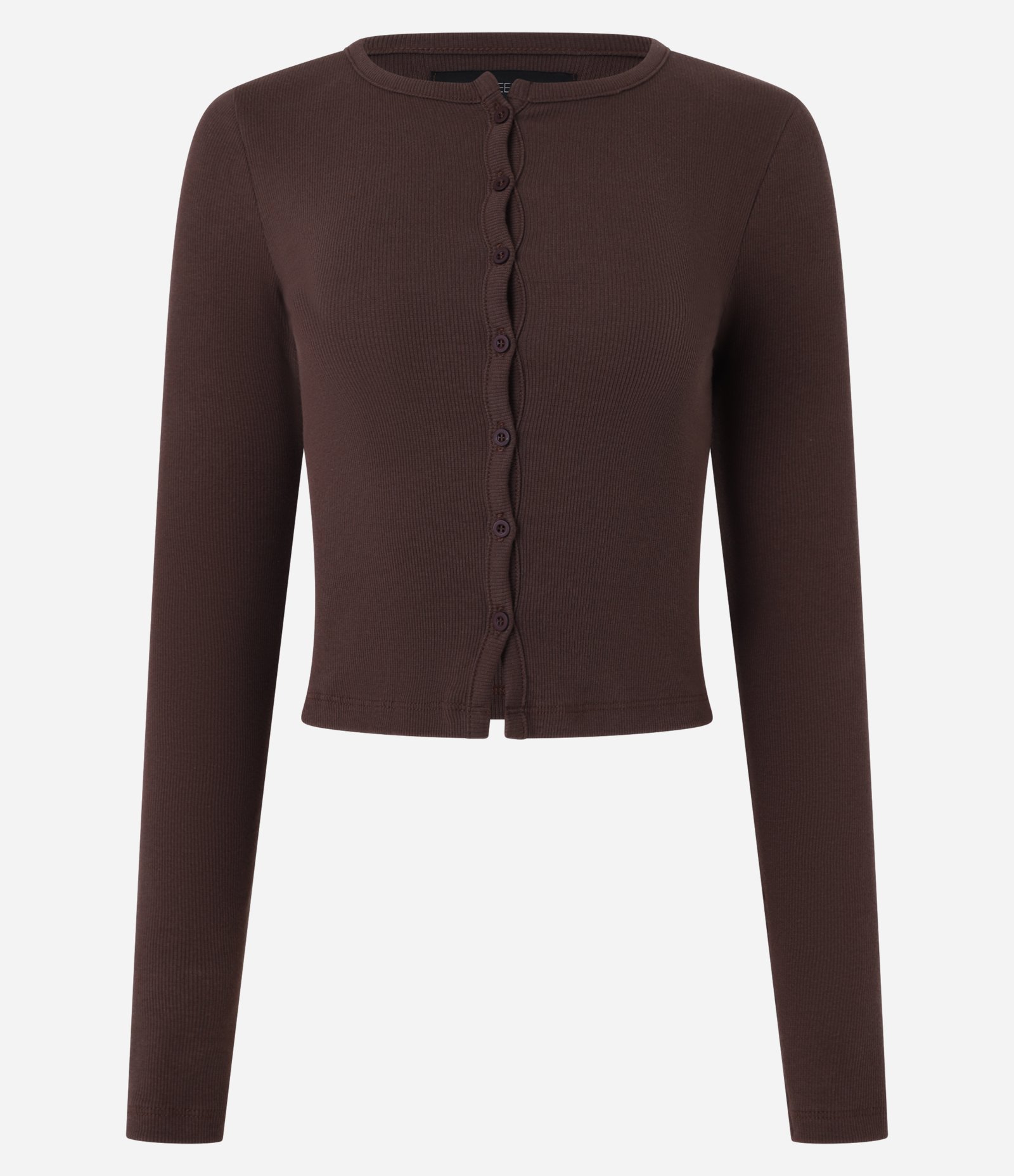 Cardigan em Ribana com Botões Frontais 1