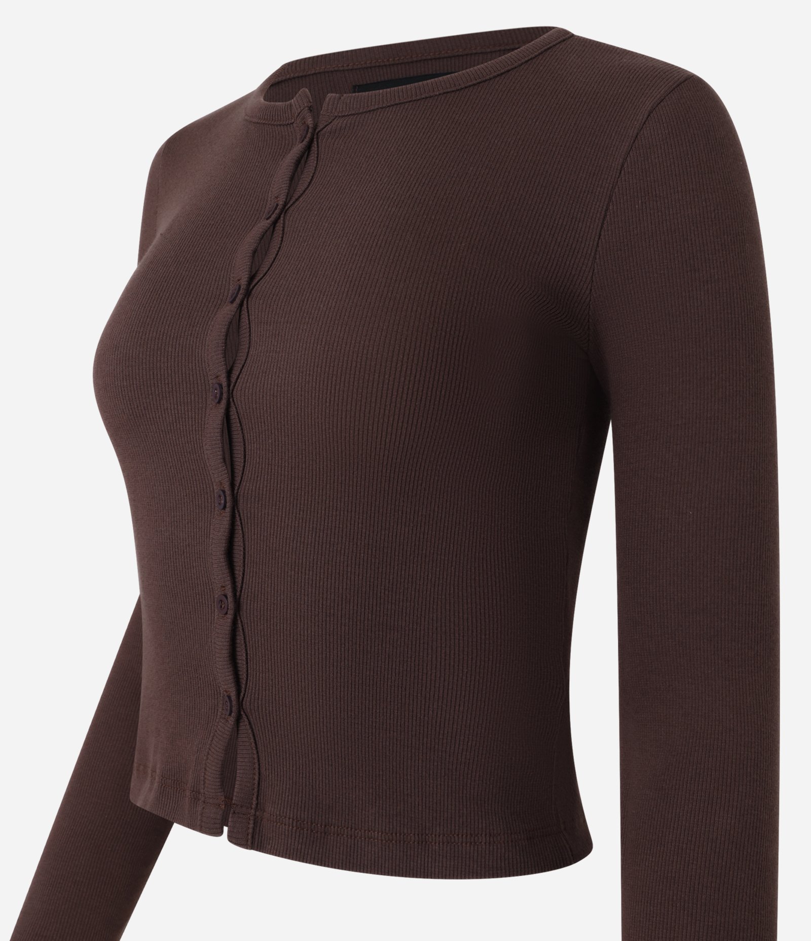 Cardigan em Ribana com Botões Frontais 2