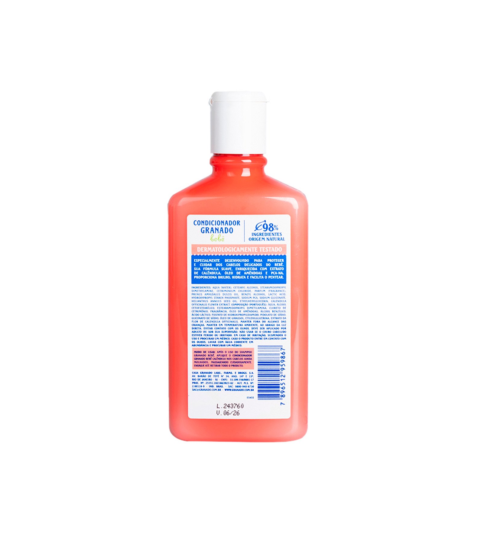 Condicionador Bebê Calendula Granado 250ml 2